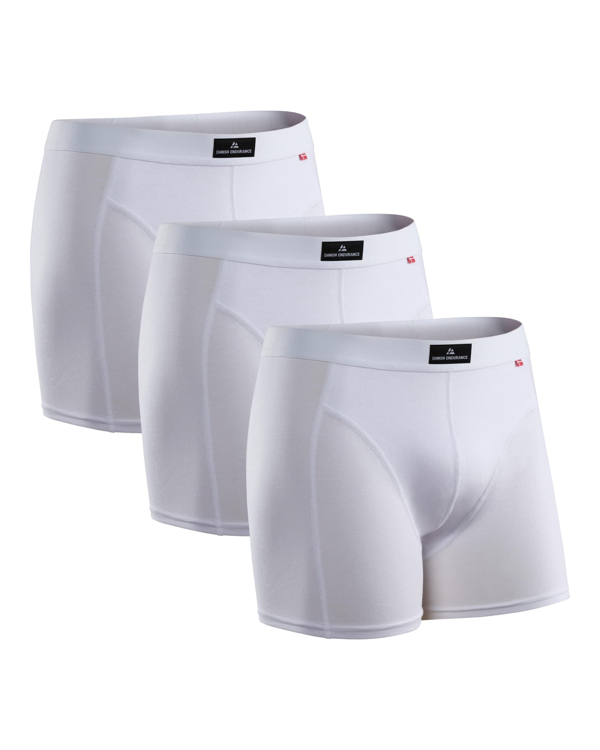 Danish Endurance Lot de 3 Boxers élastiques en Coton pour Homme