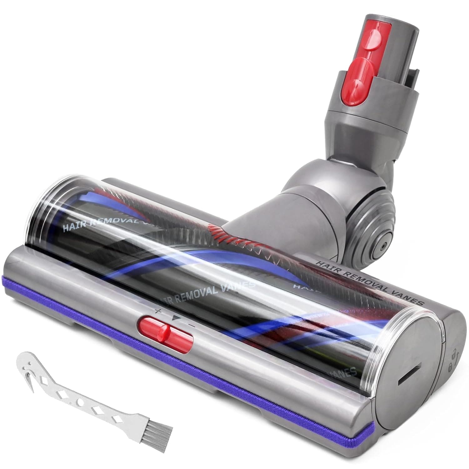 Brosse High Torque pour Dyson V11 V15 V10 V8 V7 SV10 SV11 SV12 Aspirateur, Anti-Enchevêtrement Brosse Compatible avec SV10 SV11 SV12 Débit d’air Adjustable, Idéale pour les Sols Lisses et Les Tapis