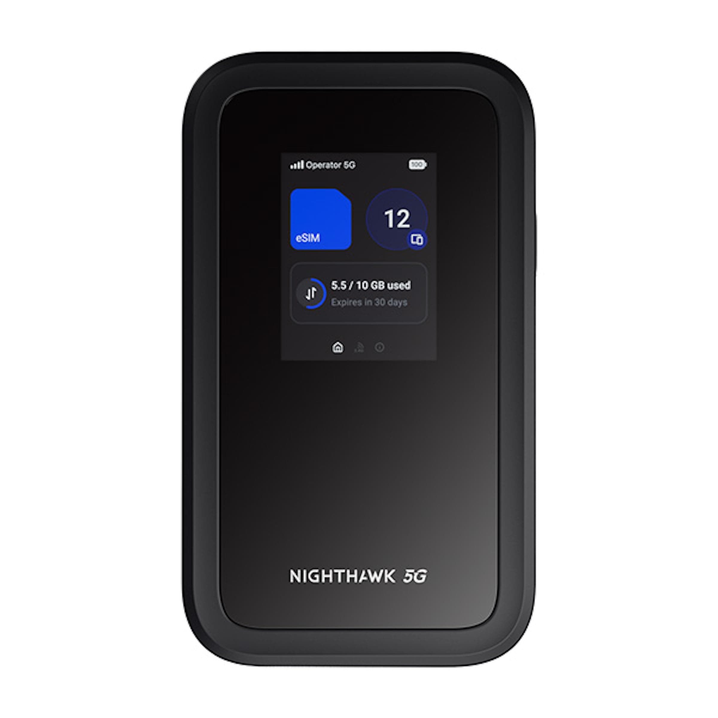 NETGEAR Nighthawk M7 | Router Wi-Fi portátil 5G con eSIM | Hotspot WiFi portátil Desbloqueado con Ranura SIM física, Compatible con Cualquier Operador | 5G/4G/LTE | WiFi 7 | 3,6 Gbps | MH7150