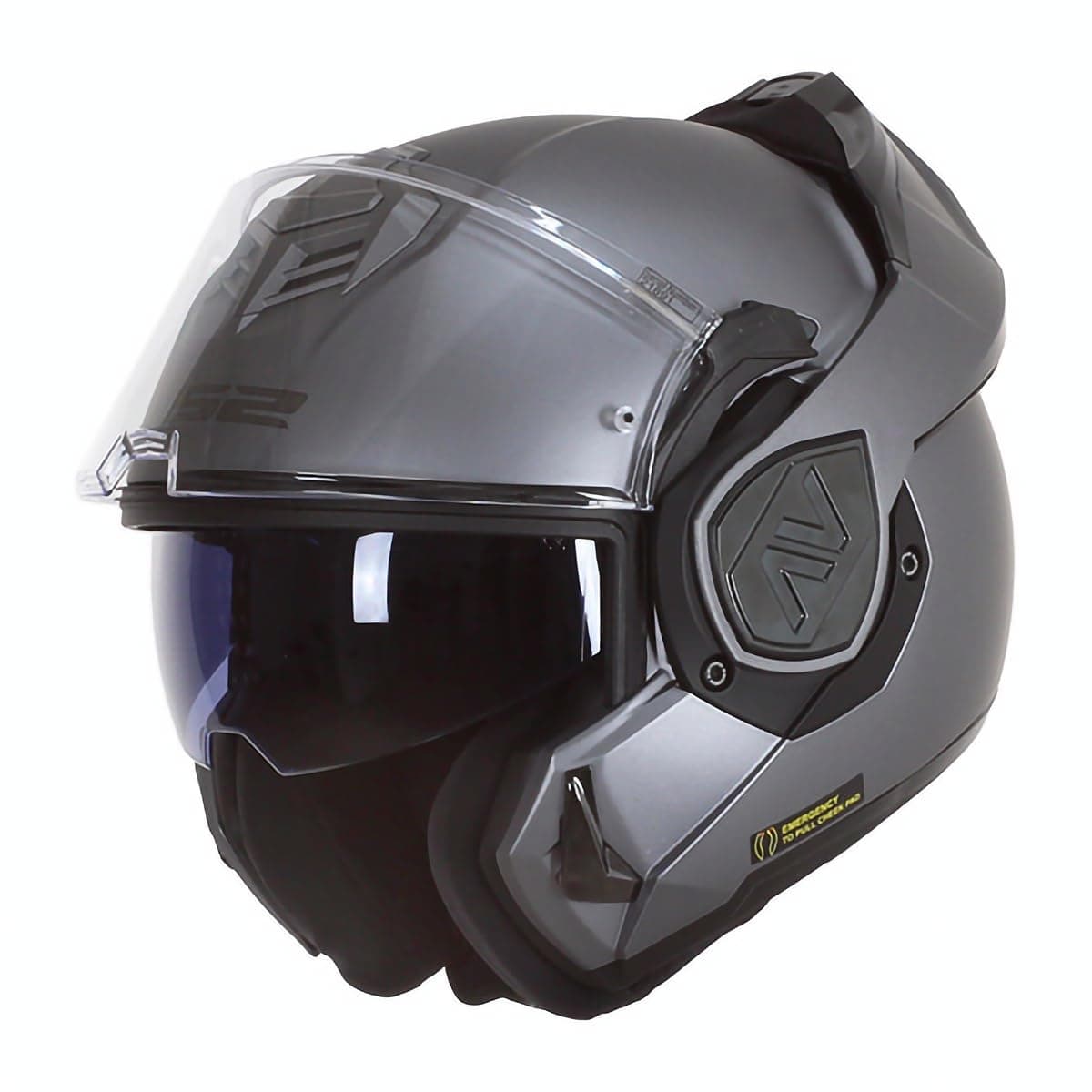 LS2, Casco Moto Modular ADVANT SOLID Matt Titanium,