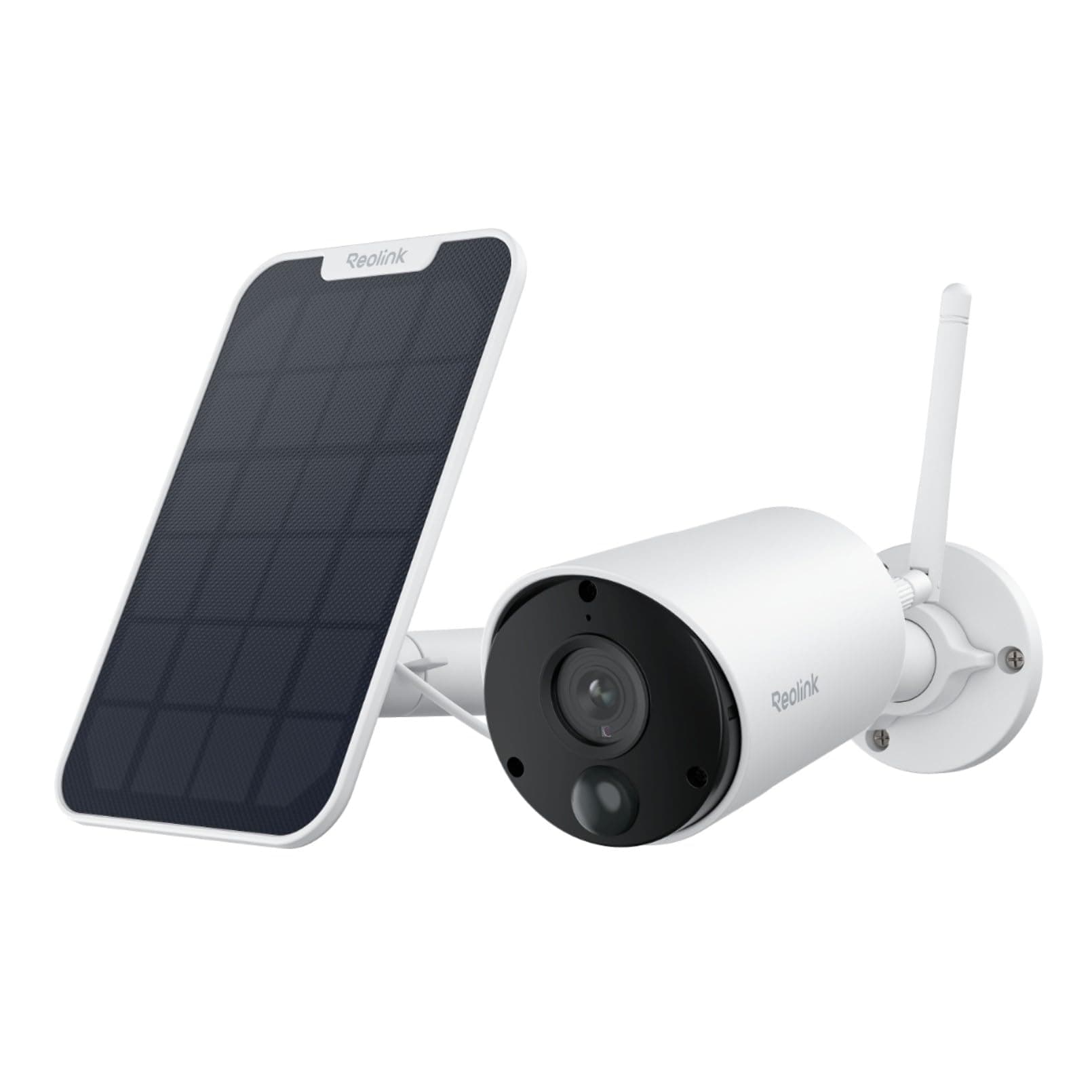 Reolink 5MP Cámara de Vigilancia Inalambrica WiFi Exterior con Batería | Visión Nocturna, Detección de Personas/Vehículos, Alexa/Google Assistant, Audio Bidireccional, Argus Eco con Panel Solar