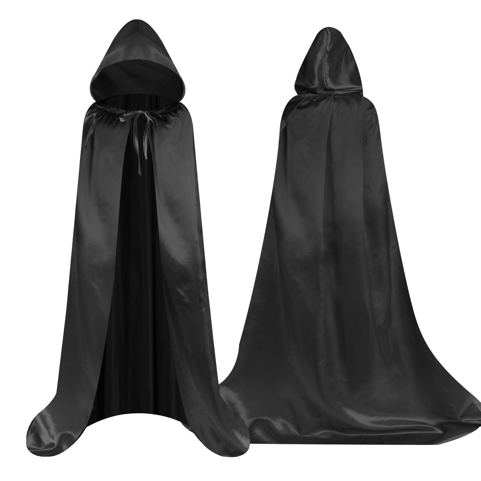Aomig Cape à Capuchon, Déguisement Adulte Unisexe Costume, Cape Sorcier, Halloween Cosplay Costume Cape Longue Cape, Déguisement pour Halloween, Bal Masqué