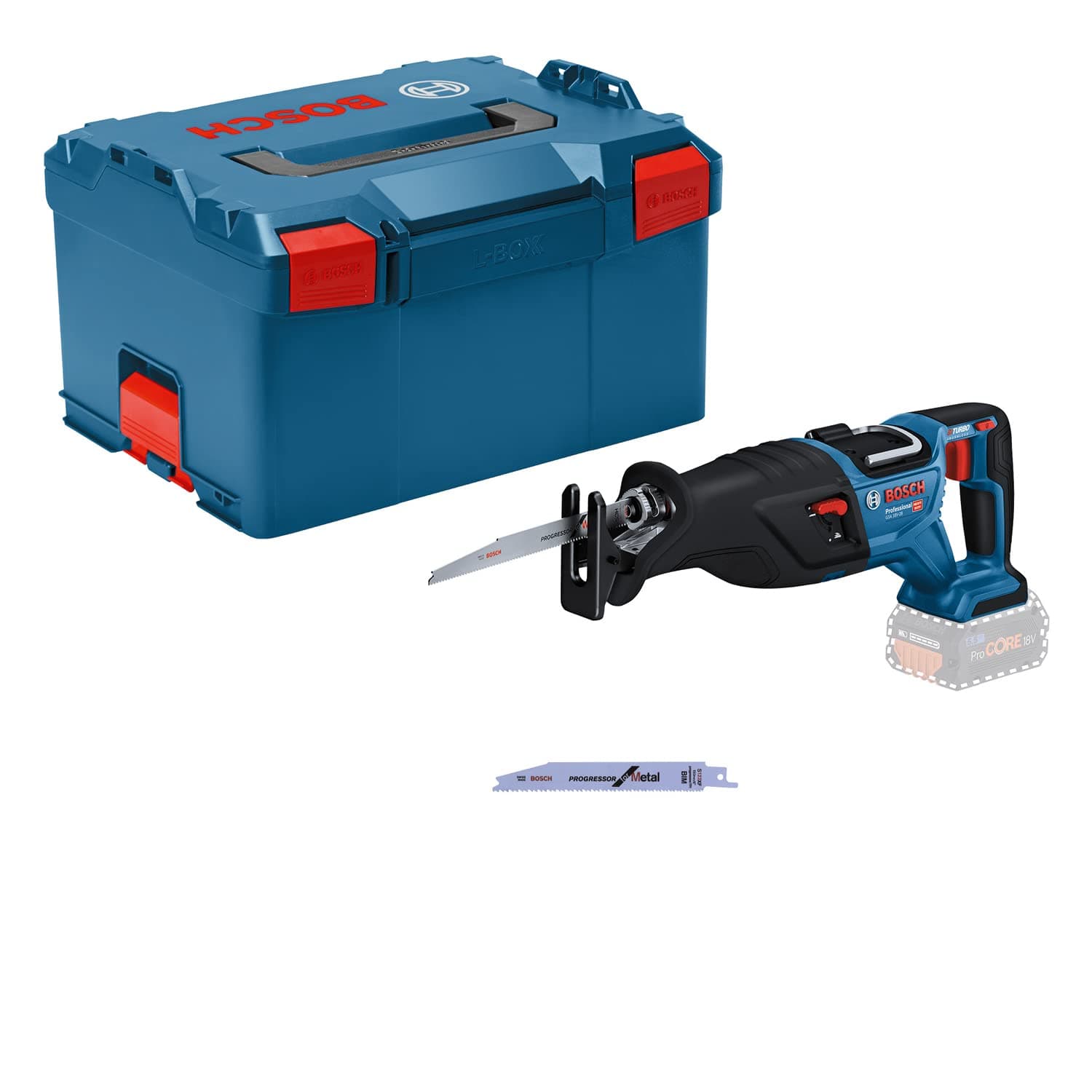 Bosch Professional 18V System BITURBO Akku Säbelsäge GSA 18V-28 (inkl. L-BOXX, ohne Akku/Ladegerät)