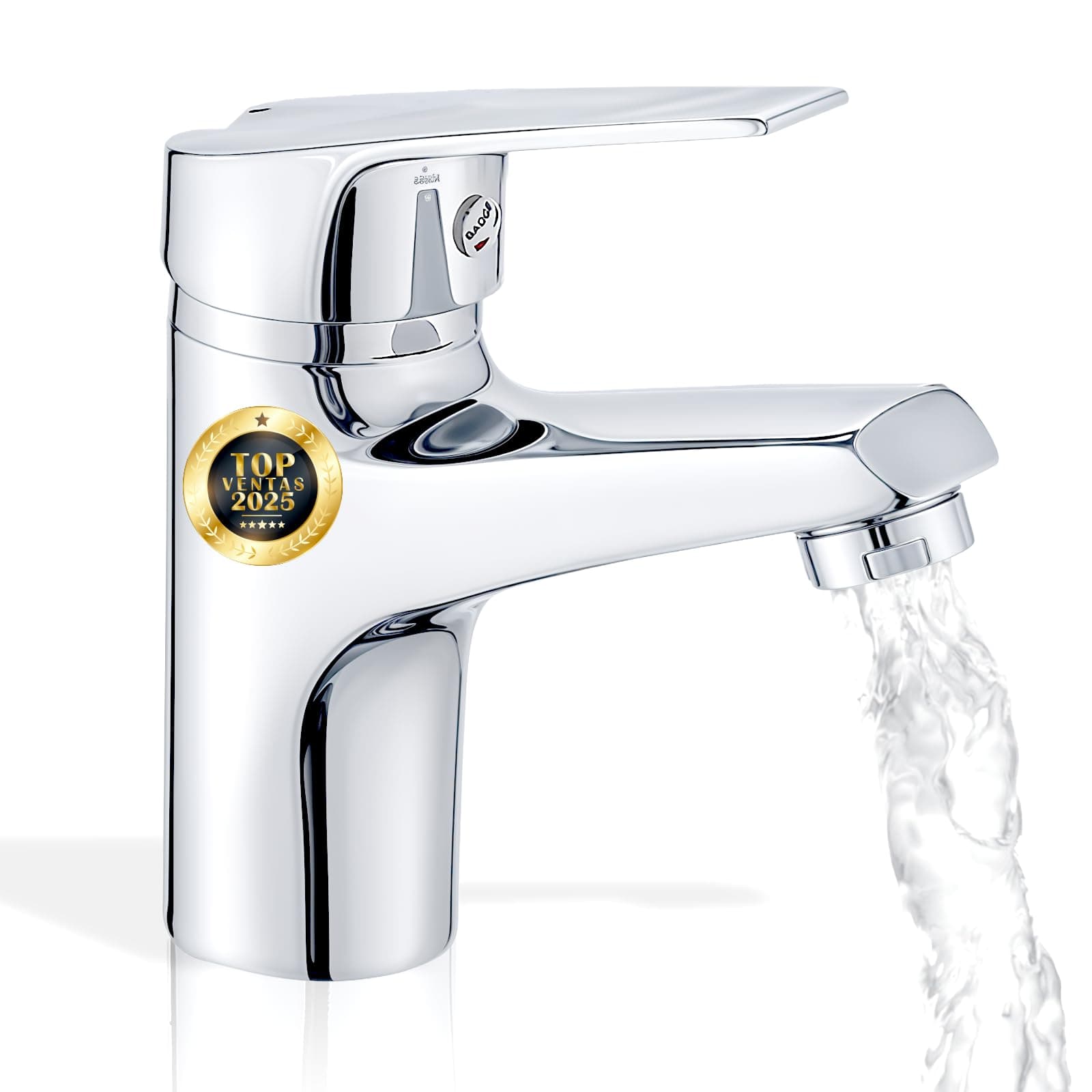 Grifo Lavabo UTENSILIFY® PREMIUM |Grifo Baño|Grifos Monomando Lavabo de Laton Cromado|Griferia Baño|Monomando|grifo de Lavabo|Incluye mangueras de 3/8