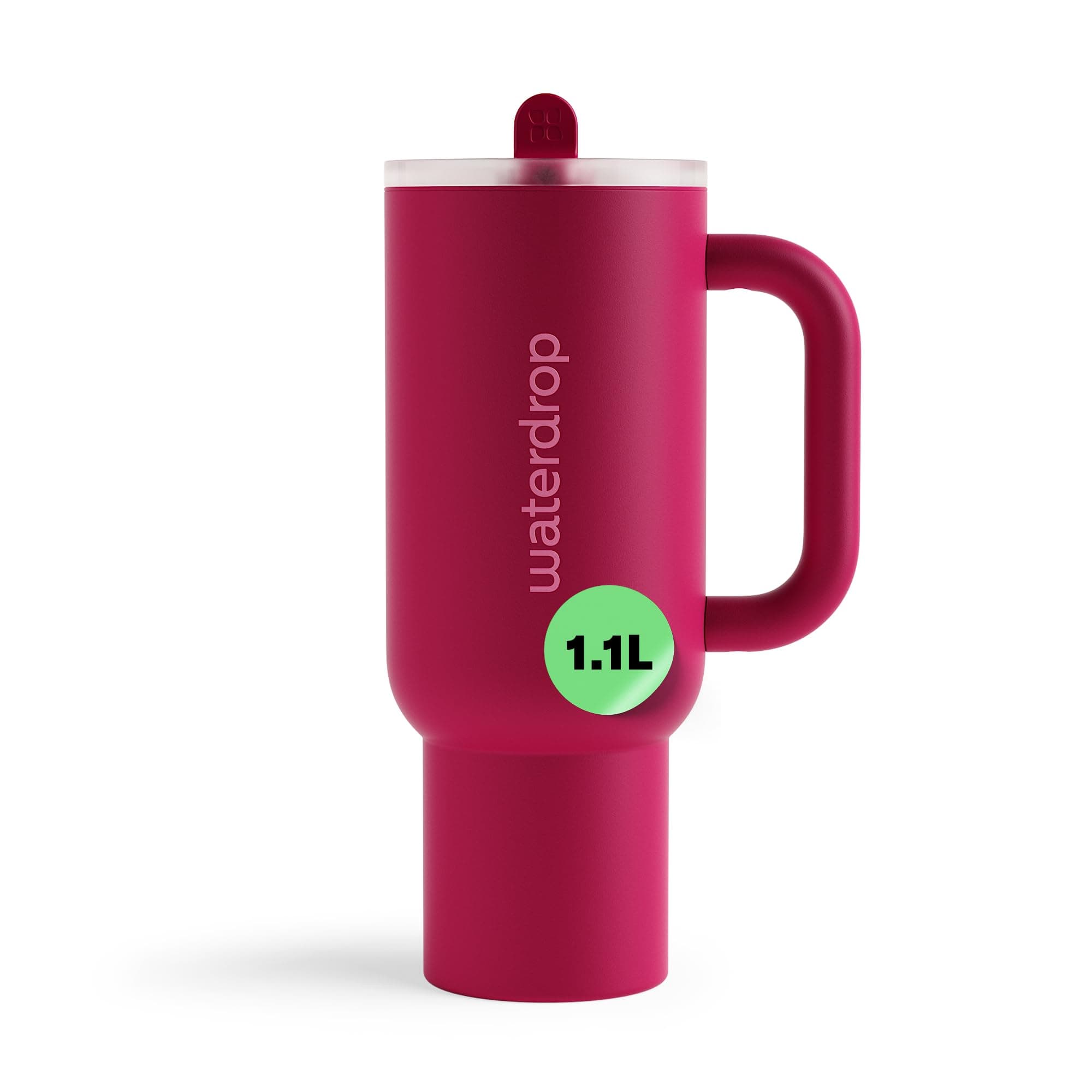 waterdrop® Borraccia Termica con Cannuccia 1.1 Litro - Freddo per 12 Ore -, Acciaio inox, Tazza Termica, Thermos Cup, Bicchiere Cannuccia, bottiglia acqua