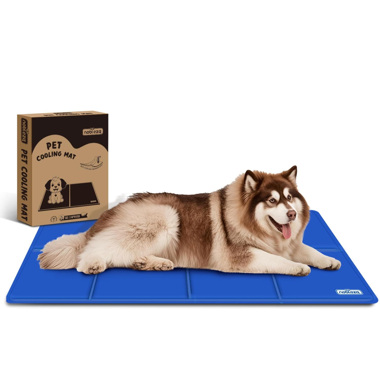 Nobleza Tappetino Refrigerante Cane XXXL, 140 * 90cm, Tappeto Rinfrescante in Gel Non Tossico, Perfetto per Cani e Gatti in Estate, Blu