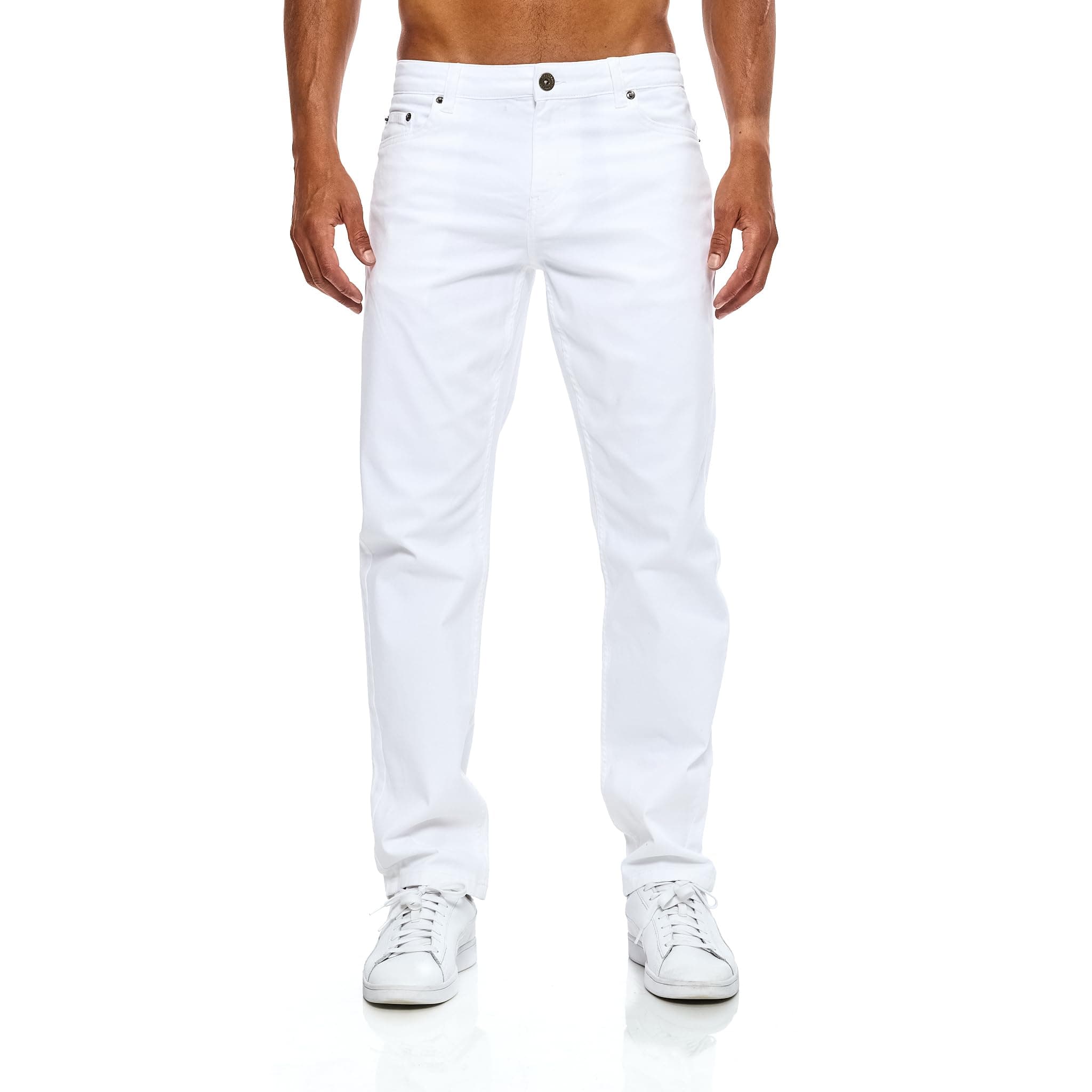 JEEL Herren-Jeans - Regular-Fit Straight-Cut - Stretch - Jeans-Hose Basic Washed