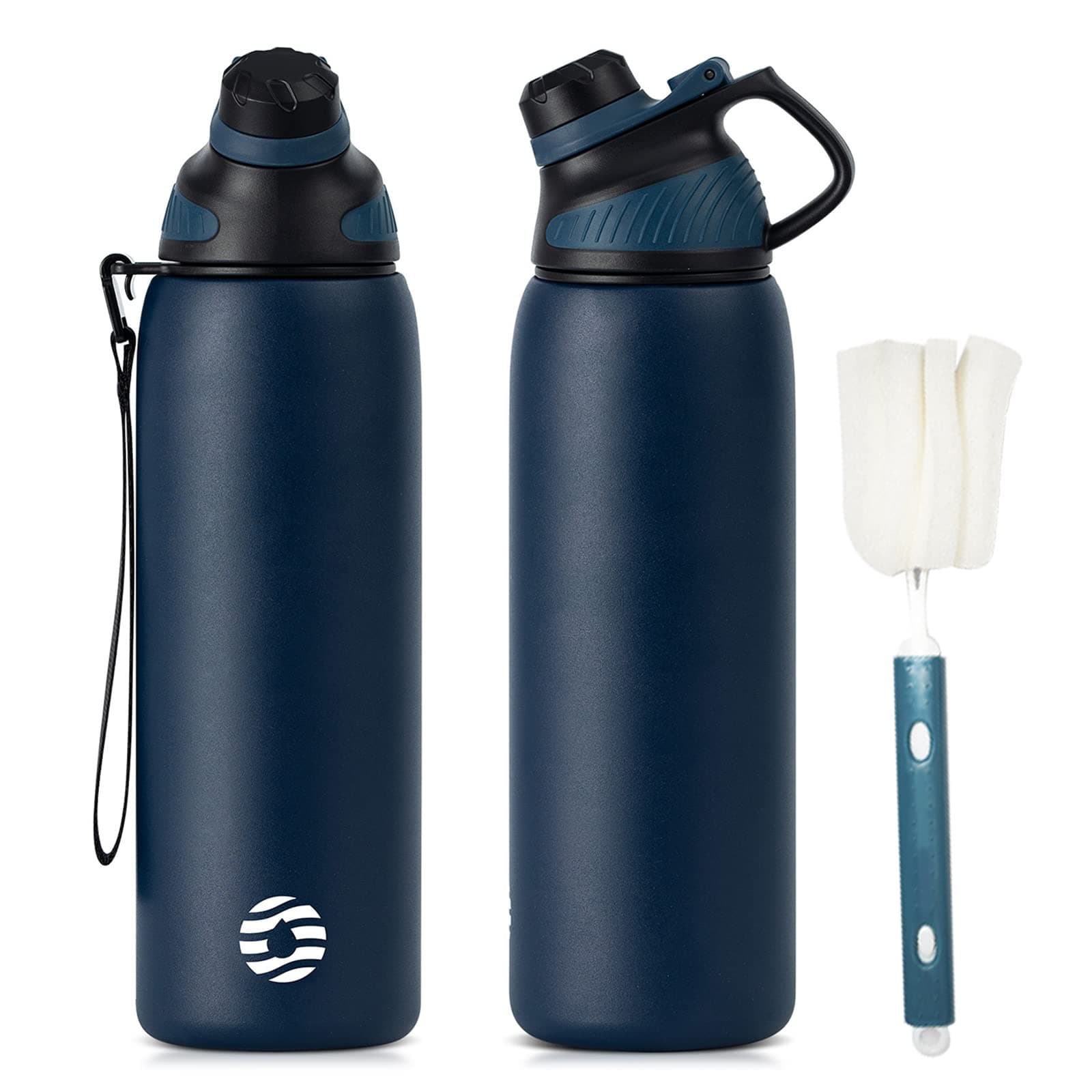 Fjbottle Gourde Isotherme avec Couvercle Magnétique - 400ml/600ml/800ml/1L/1.5L - Bouteille Isotherme Étanche sans BPA, Gourde Inox Bouche Standard, Gourde Enfant pour Sport, Gym, Voyage