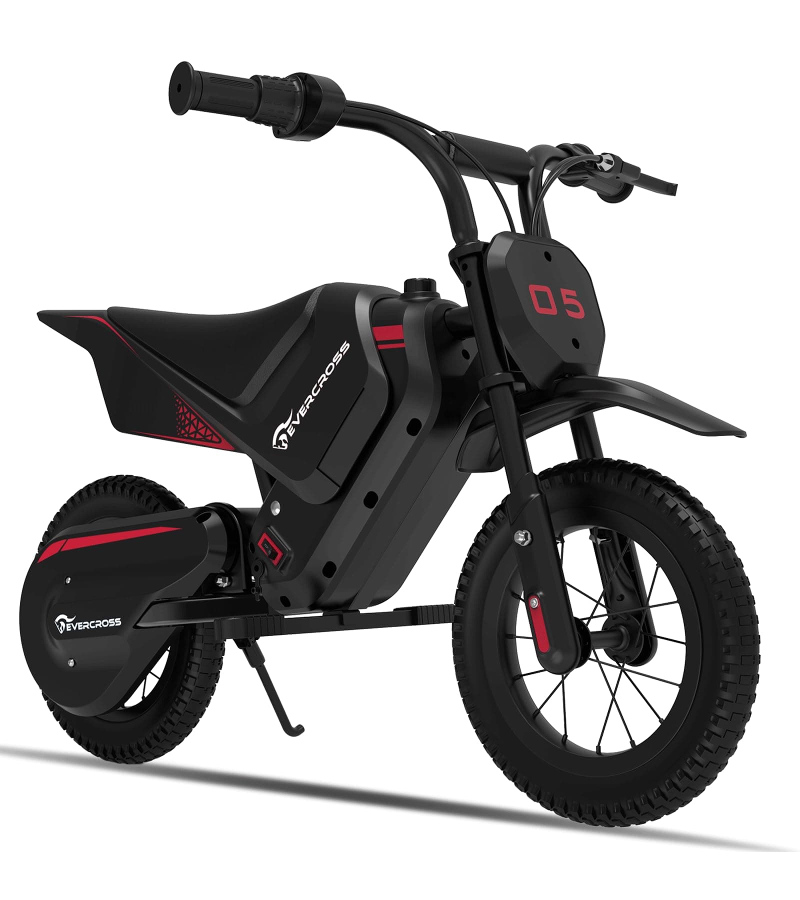 EVERCROSS EV05M Motocicletta Elettrica per Bambini, E-Moto da 150 W, Modalità Velocità 8/16 km/h e Motocicletta Elettrica a Lungo Raggio da 15 km, Moto Cross da 12'' per Bambini
