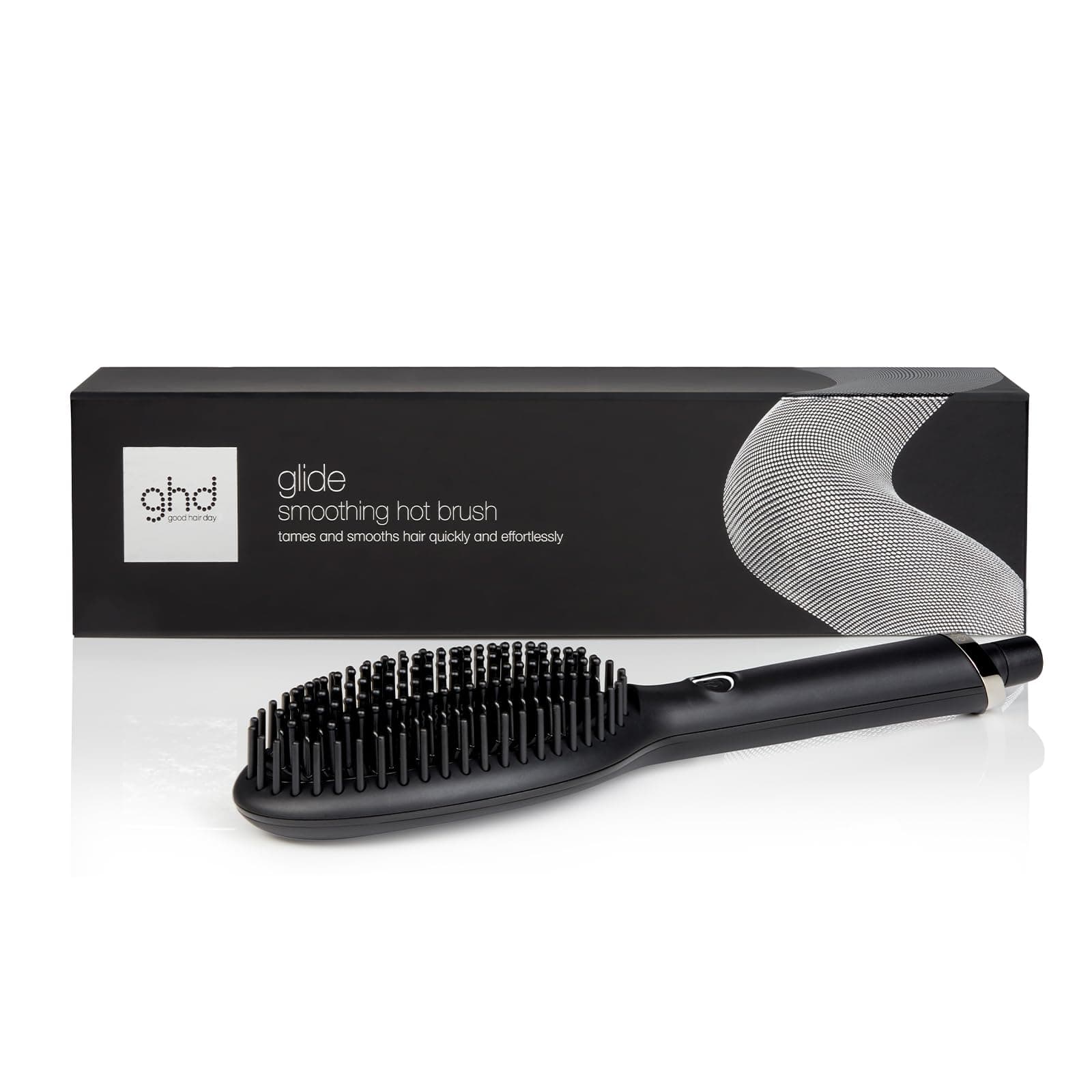 ghd Glide Hot Brush, Spazzola Lisciante per Capelli con Effetto Anticrespo, Piega Veloce e Senza Sforzo, Tecnologia in Ceramica con Ionizzatore, Cavo Professionale 2.7m, Sleep Mode
