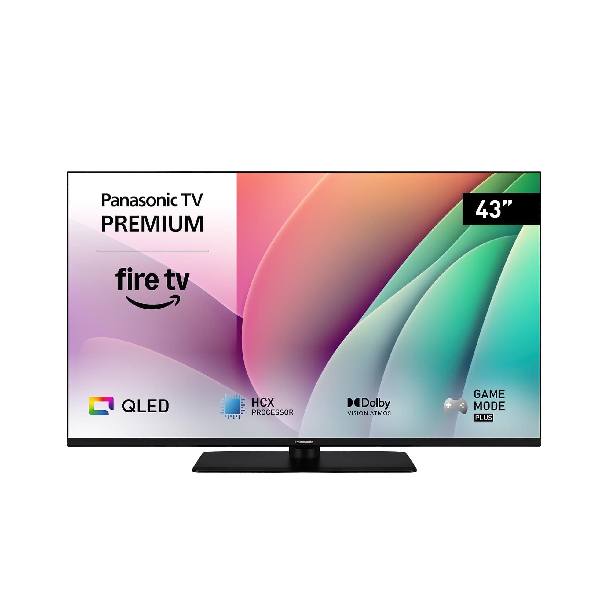 Panasonic Premium TV-43W80AEZC, 43 Pouces 4K Ultra HD QLED Smart TV Fire TV | Dolby Vision & Atmos, Game Mode Plus, Controle Vocal Alexa, Airplay, Téléviseur Intelligent, Série W80