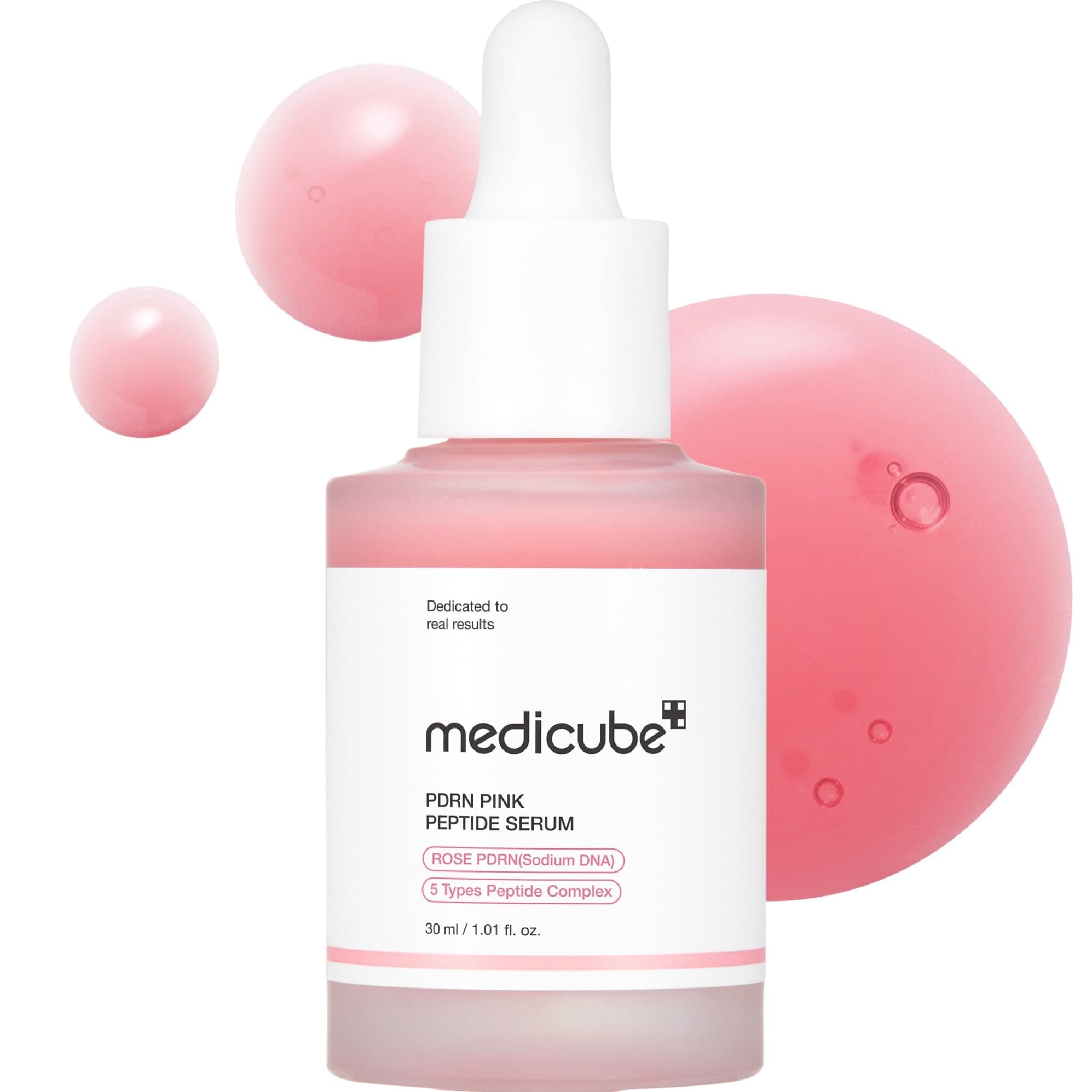 medicube PDRN Pink Peptide Serum - Siero PDRN Viso con Peptidi e Niacinamide, Idratazione e Pelle Più Tonica, Per un Incarnato Più Uniforme, Skincare Coreana, 30 ml