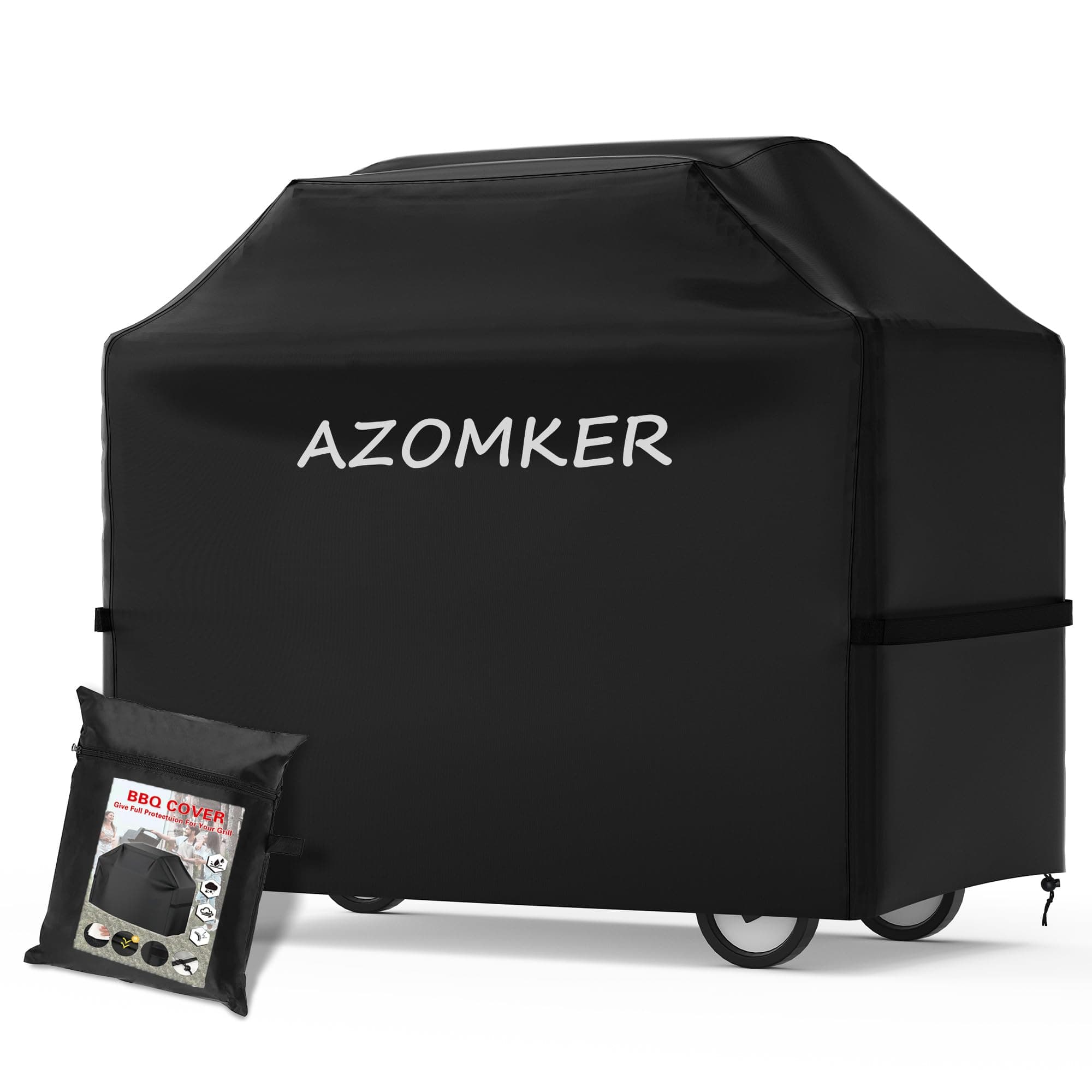AZOMKER Housse Barbecue Exterieur, Housse Barbecue, Bache Barbecue Exterieur, Housse Plancha Exterieur (145 * 61 * 117 cm/ 57 * 24 * 46 in)