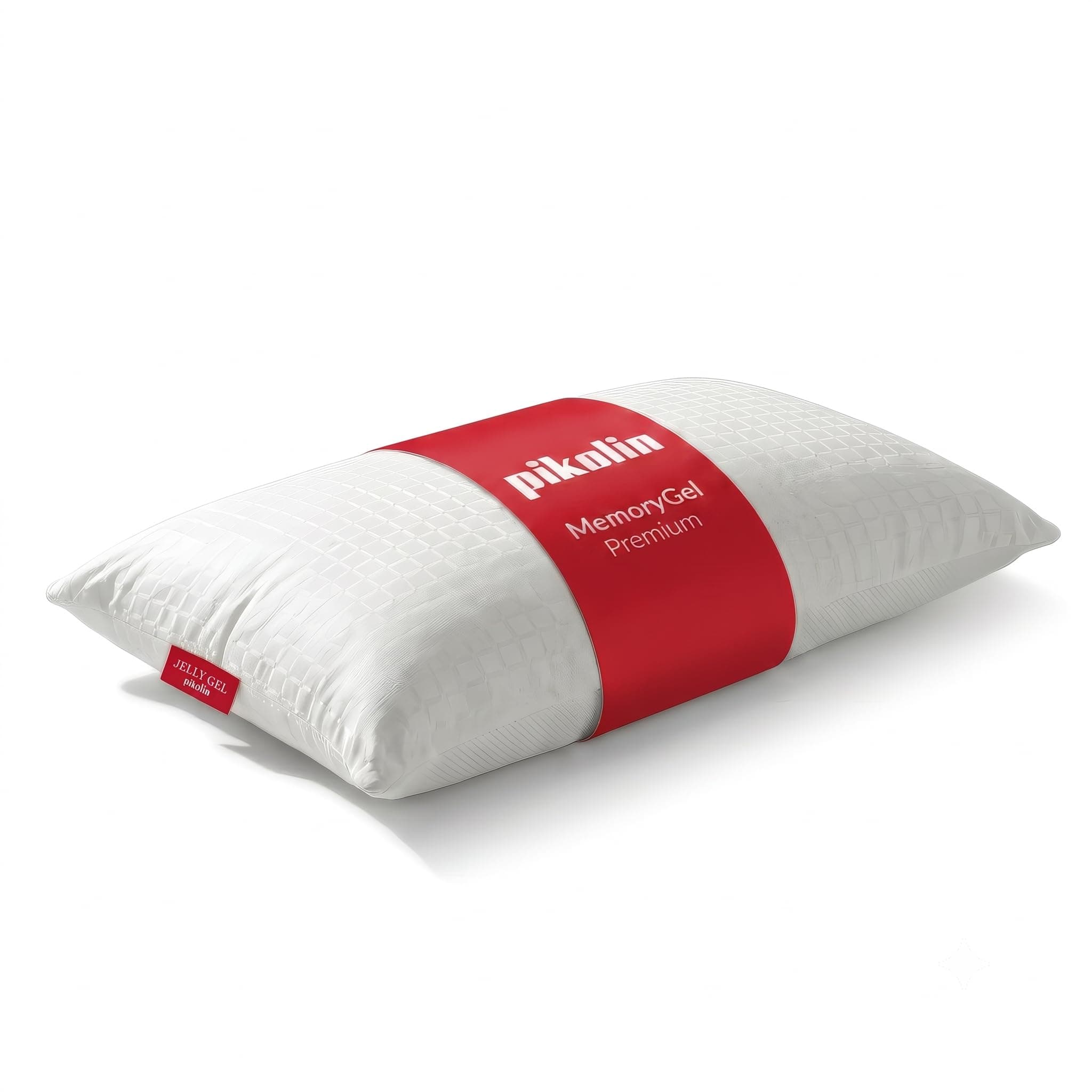 PIKOLIN - Almohada Viscoelástica 70 cm con Memory Gel Premium JellyGel - Efecto Fresco, Firmeza Media, Ergonómica Cervical, Transpirable e Hipoalergénica