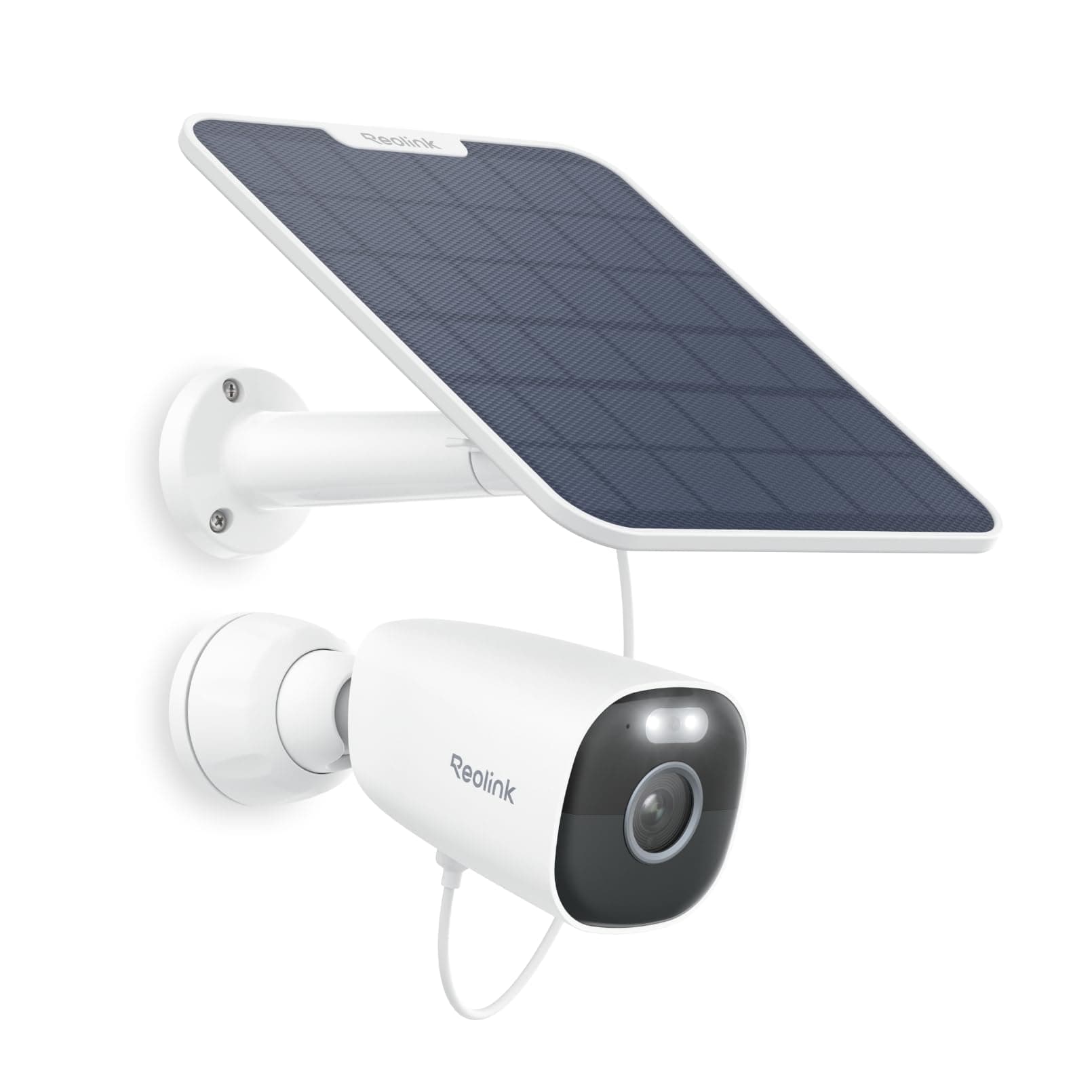 Reolink 5MP Camara Vigilancia WiFi Exterior Solar, Cámaras Sin Cables con Batería 2,4GHz/5GHz WiFi, Visión Nocturna en Color, Detección de Personas/Vehículos/Pets, Cloud, Argus Eco Pro con Panel Solar