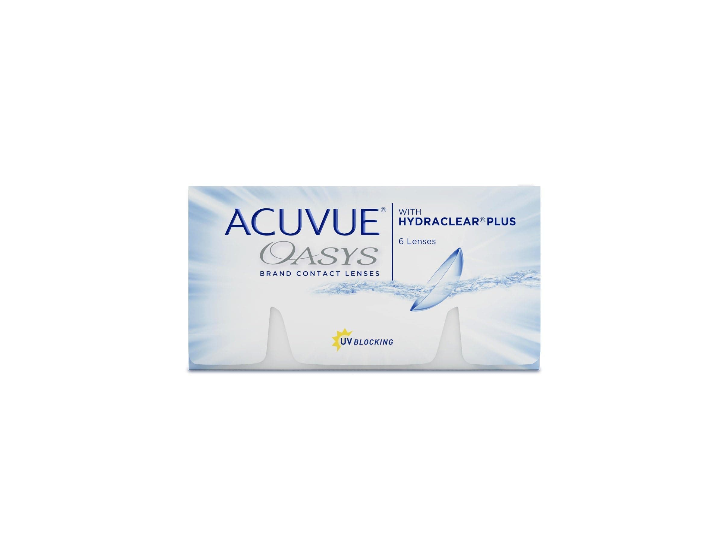 ACUVUE OASYS con tecnologia HYDRACLEAR PLUS - Lenti a contatto quindicinali - Protezione UV;-3.00 diottrie; BC 8.4; DIA 14.00; 6 lenti