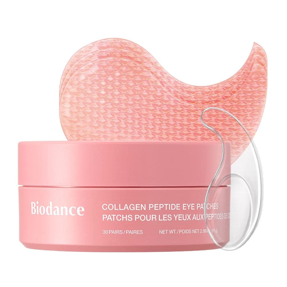 BIODANCE Collagen Peptide Eye Patches, Anti Wrinkle & Smile Line Patches for Face, Under Eye Mask for Fine Lines & Eye Bags Korean Skin Care (60 Count)