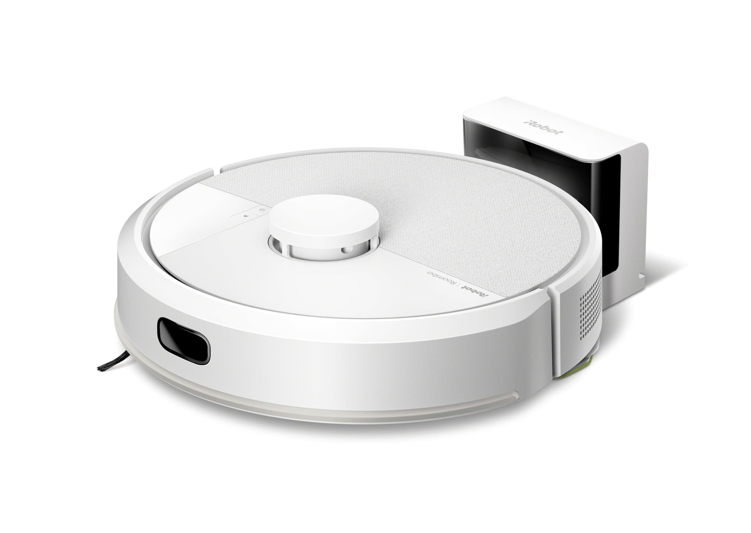 iRobot Roomba 105 Combo - Robot Aspirateur Laveur 2en1 - Puissance d'Aspiration de 7KPa - Navigation LiDAR - Détection des Tapis - Zones de Nettoyage et d'Évitement - 4 Niveaux d'Aspiration - Blanc