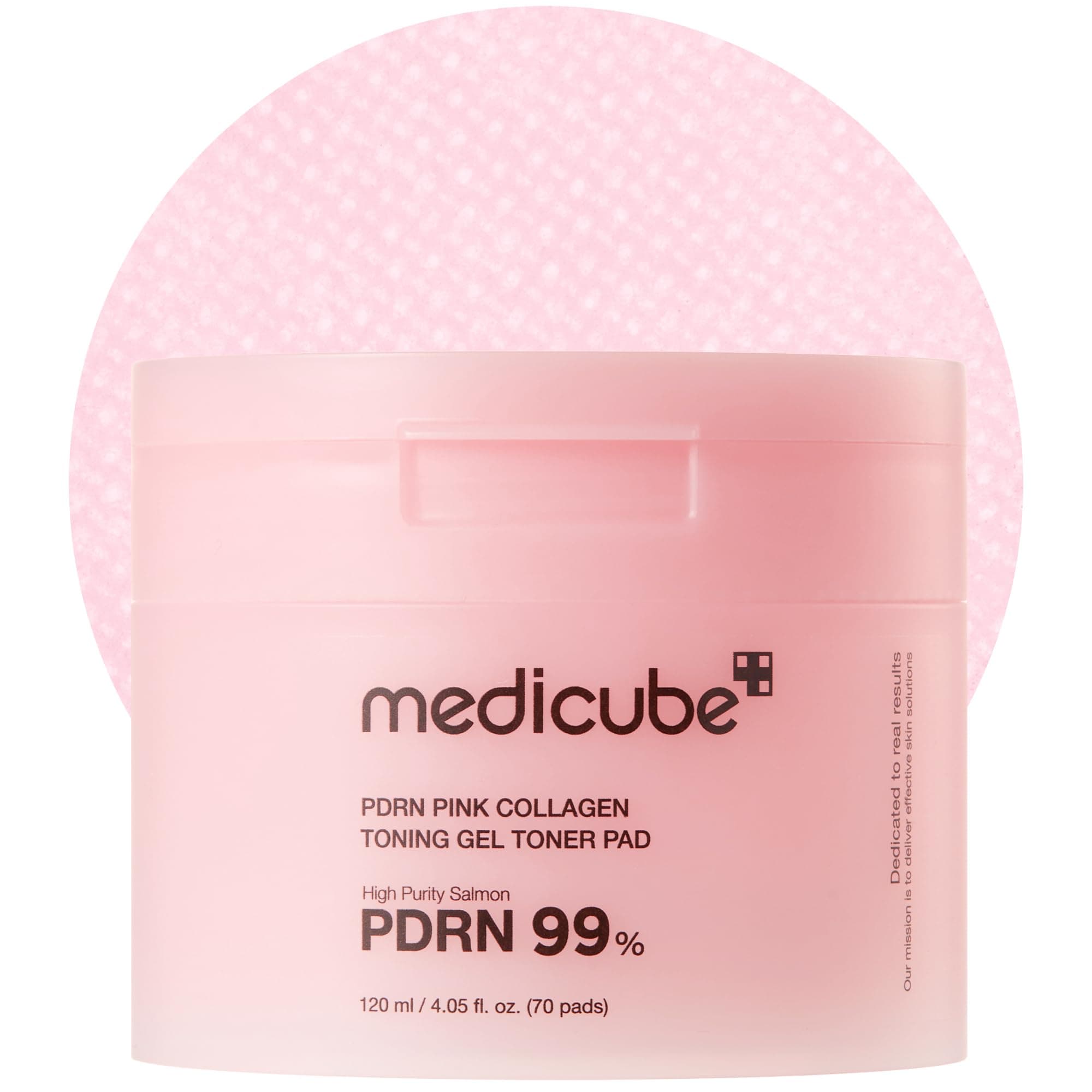medicube Salmon DNA PDRN Pink Collagen Jelly Almohadillas Faciales de Gel con Niacinamida, Madecassoside y Retinol, Ayuda a Unificar el Tono, Skincare Coreano, 70 Discos