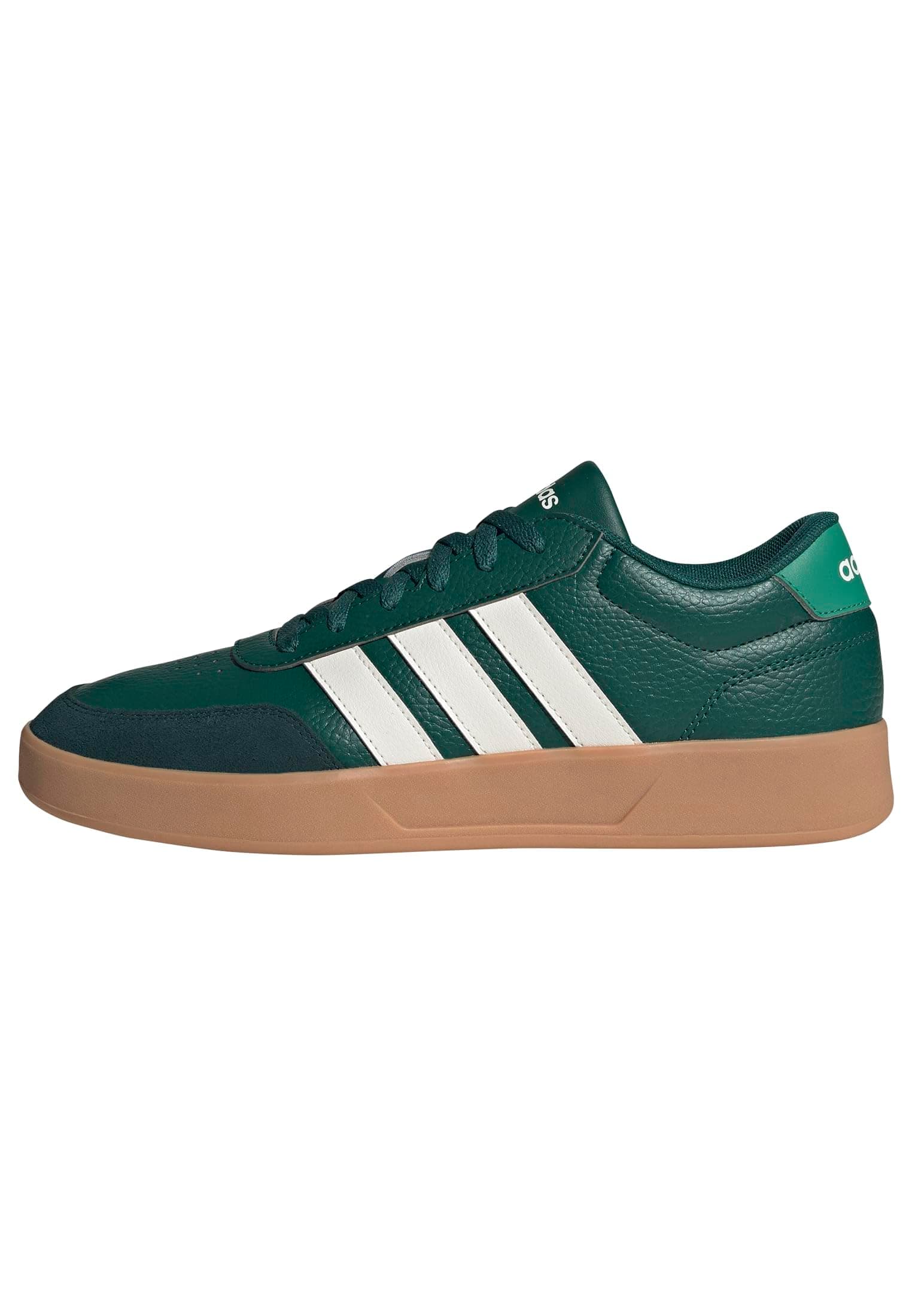 adidas Herren BREAKNET 3.0 Shoes, Collegiate Green/core White/semi Court Green, 44 EU