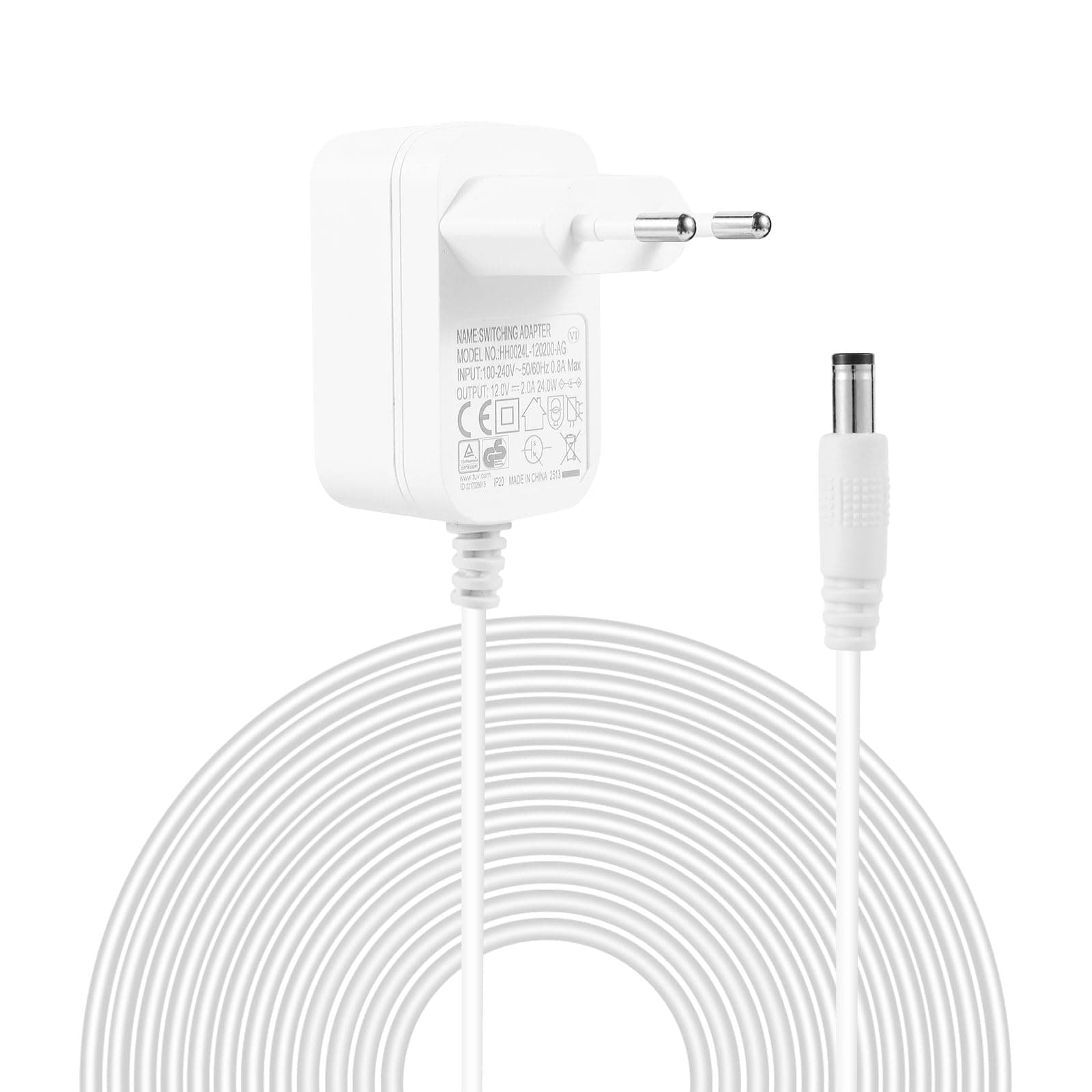 Alimentatore 12V Adattatore di Rete Sostituto per Pianoforti Digitali e Tastiere Yamaha delle Serie PSR, YPG, YPT, DGX, KB, DD, EZ e P - Alimentatore di Ricambio per Modelli PA-150B/PA-130B/PA-32