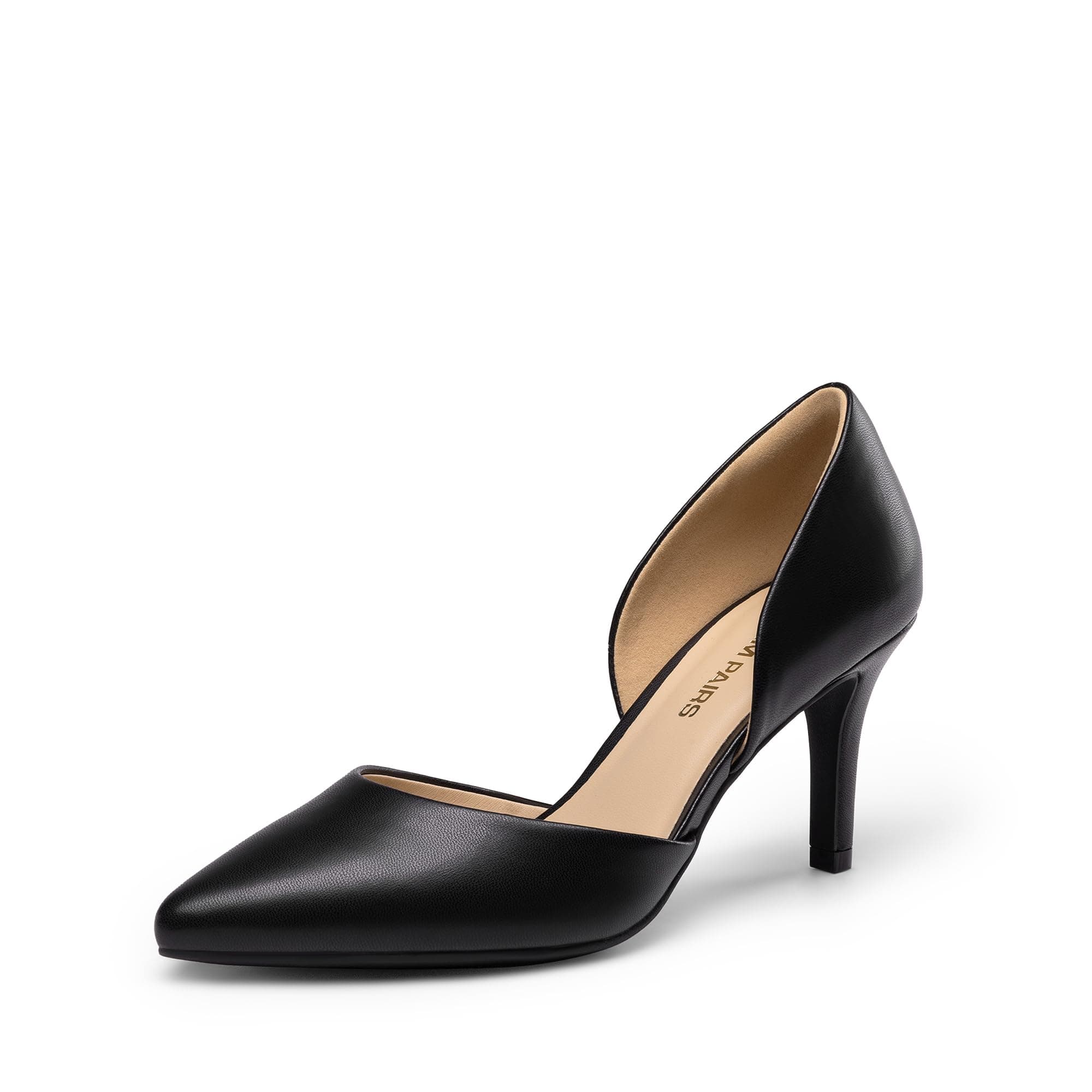 DREAM PAIRS Scarpe Tacco Spillo Donna | Tacco spillo 7,6 cm, design V-cut, suola antiscivolo, eleganti per ufficio e serate.