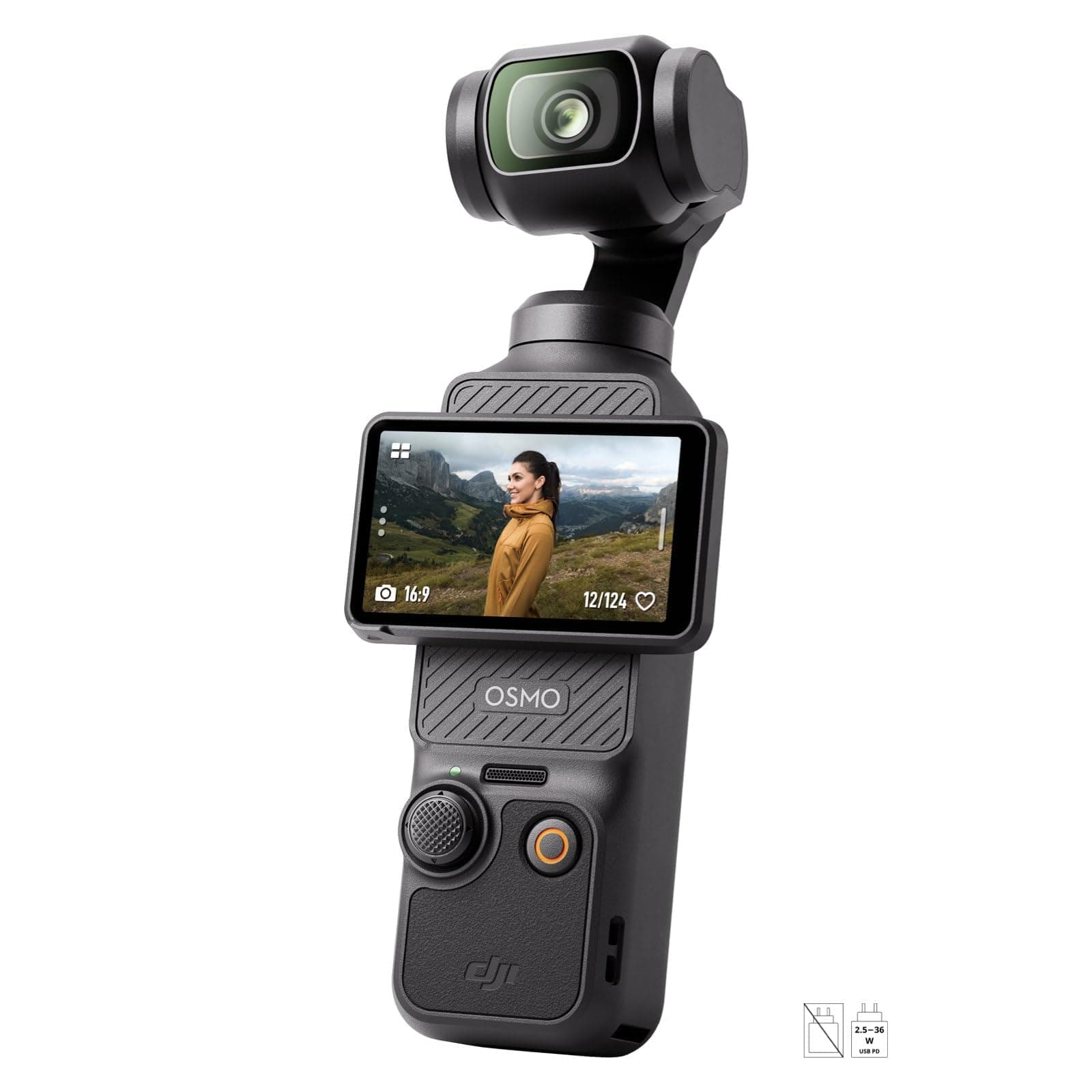DJI Osmo Pocket 3, Caméra Vlogging CMOS 1'' et Vidéo 4K/120 IPS | Stabilisation à 3 axes, MAP rapide, Suivi Facial/Objets, Écran tactile rotatif 2", petite Cam. Vidéo, YouTube