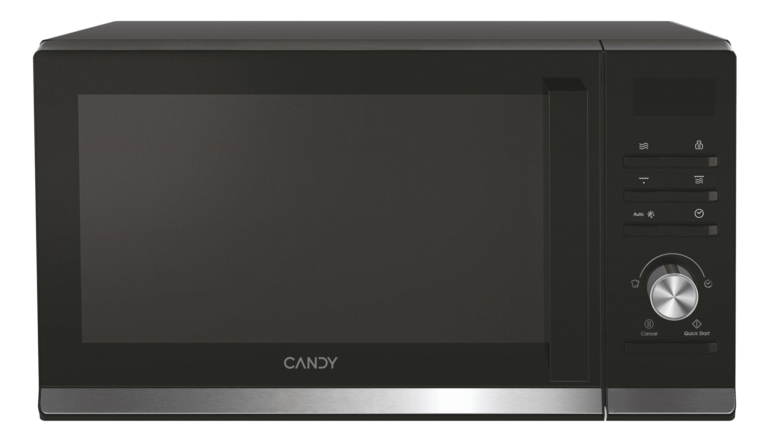 Candy Moderna CMGA20TNDB, Microondas con Grill, 20L, 1250W, 6 Niveles de Potencia, Digital, 8 Funciones, Bloqueo Seguridad, Plato 25,5CM, Grill Rack, Autolimpieza, App hOn, Negro