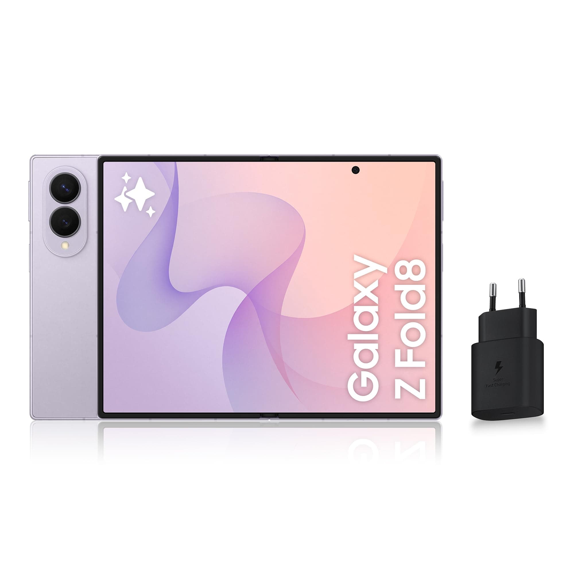 Samsung Galaxy Z Fold8, Smartphone Pliable 5G, 256 Go, Lavande, Version FR | Téléphone Portable Android avec Galaxy AI, Écran Adapté aux Contenus Multimédias, Double Capteur 50 MP, Batterie 4800 mAh