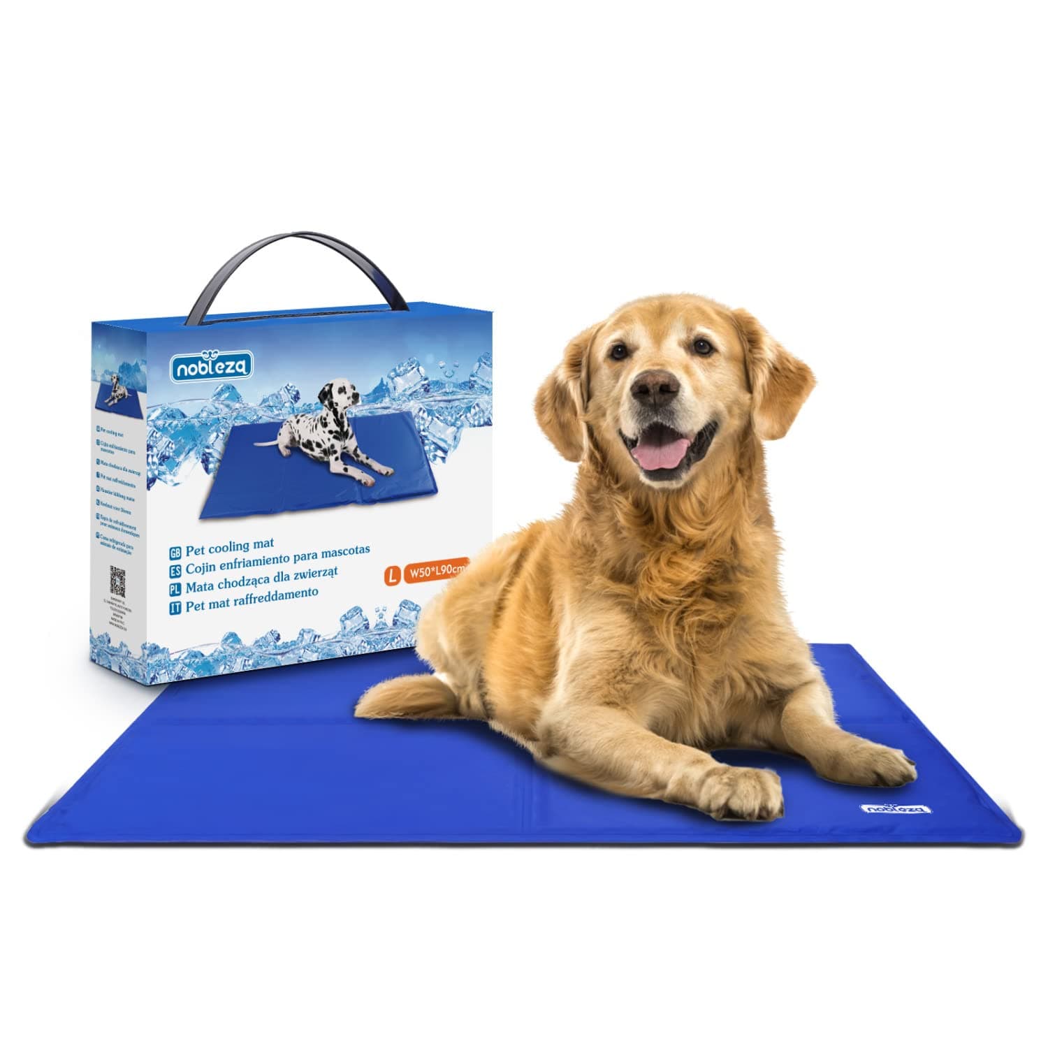 Nobleza - Tappetino Refrigerante in Gel per Cani, Gatti e Animali Domestici, Non tossico. 90 * 50cm