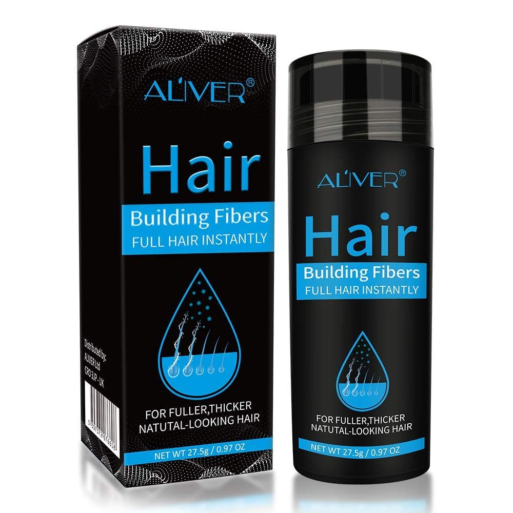 Fibre di Capelli (Marrone Scuro), Formula Naturale non Rilevabile, Capelli più Spessi e Pieni in 15 Secondi, Nasconde la Perdita di Capelli e L'aspetto di Uomini e Donne Più Giovani