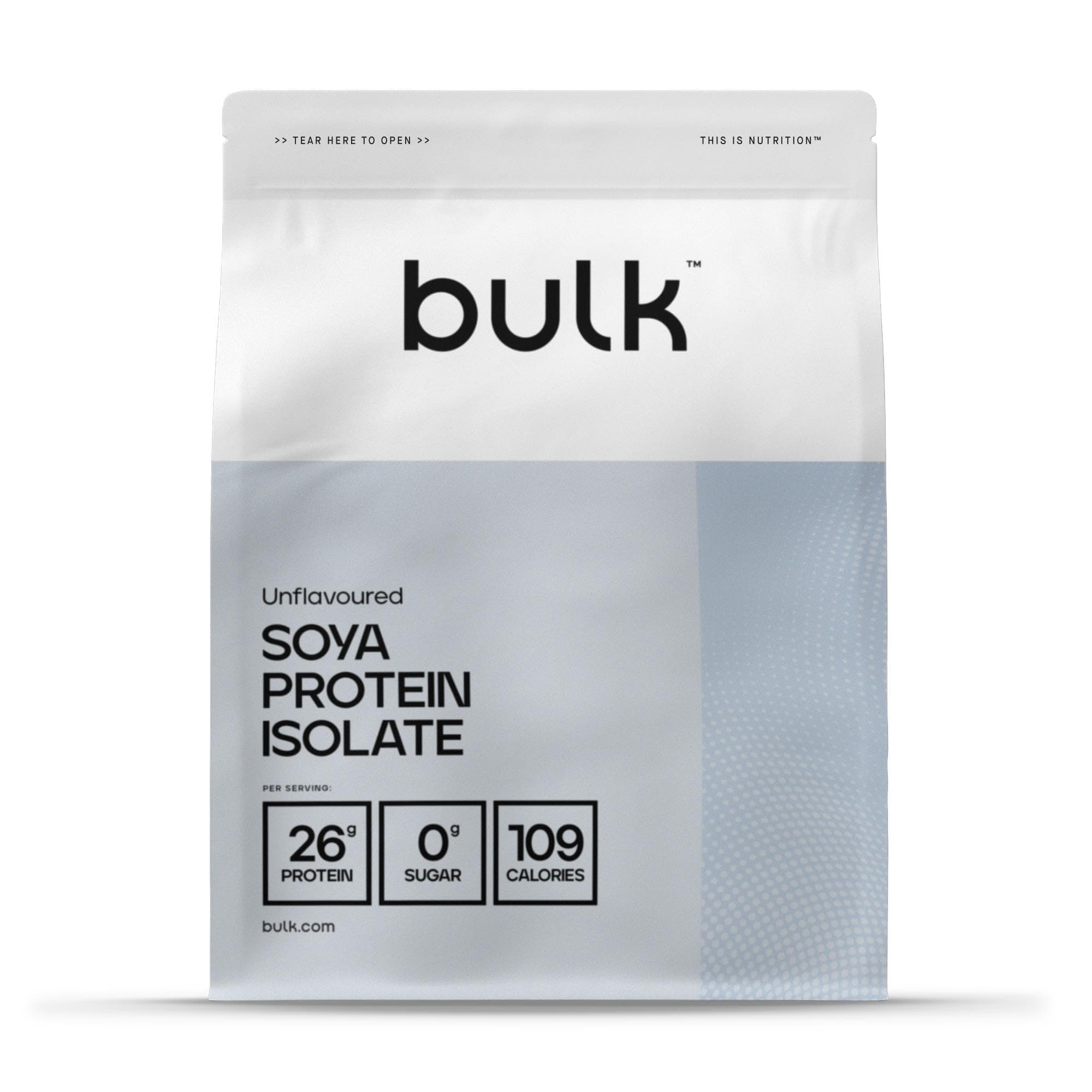 Bulk Isolat De Protéine De Soja, Protéine Vegan en Poudre, Nature, 2,5 kg