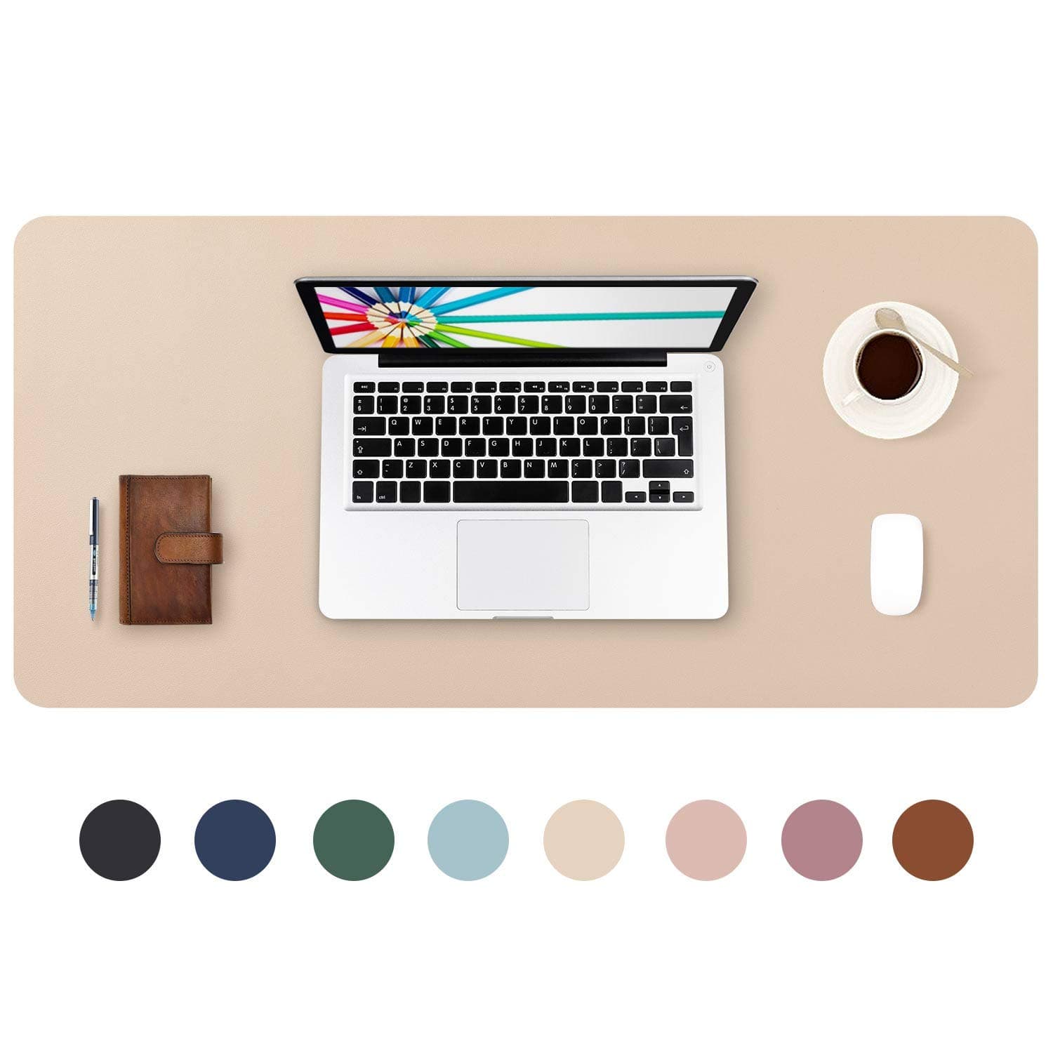 DOBAOJIA Alfombrilla Teclado y Raton, Alfombrilla de Escritorio 80 x 40cm | Alfombrilla Ordenador XXL, Protector de Escritorio,Tapete de Escritorio, Cuero PU Impermeable+Gamuza Antideslizante