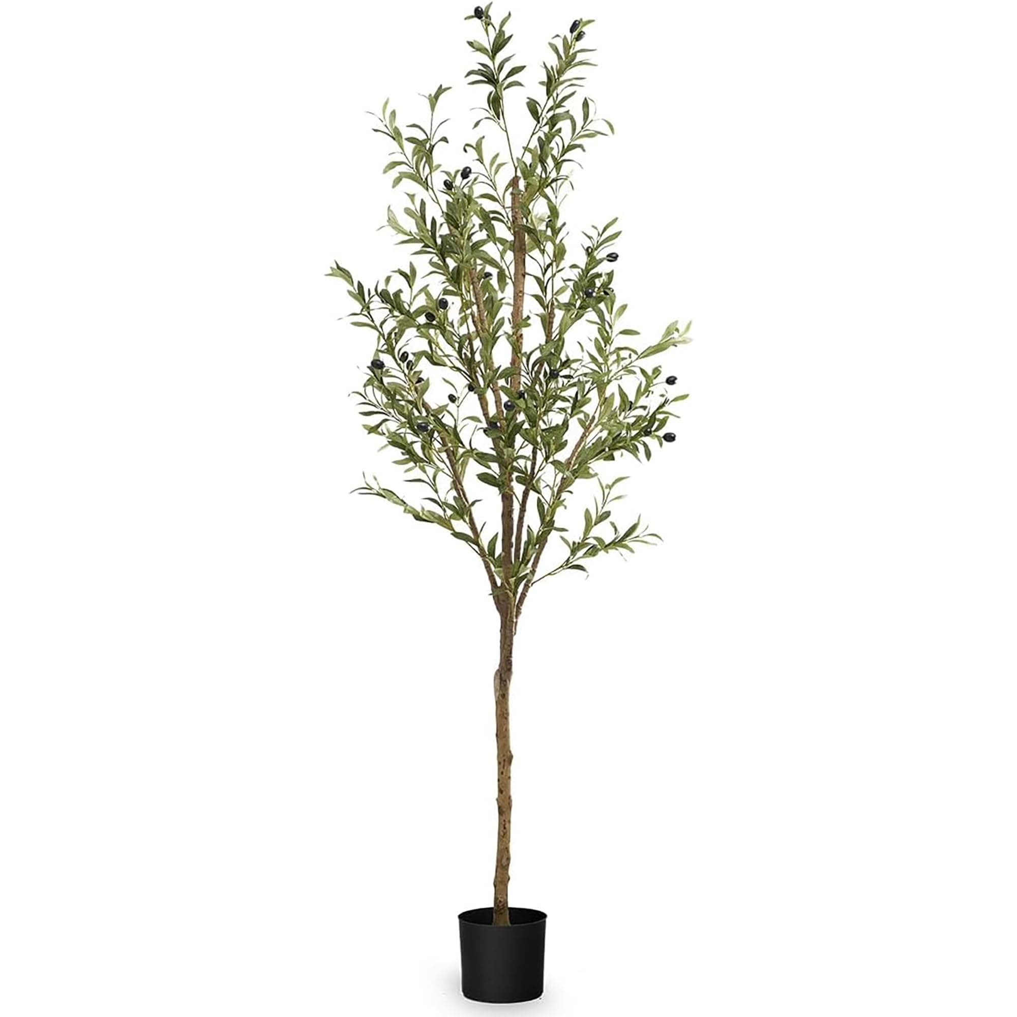 Maia Shop Plantas Artificiales Decorativas - Olivo Artificial Minimal 180 cm, Planta Grande para Decoración Hogar, Arbol Artificial con Maceta de Plástico incluida