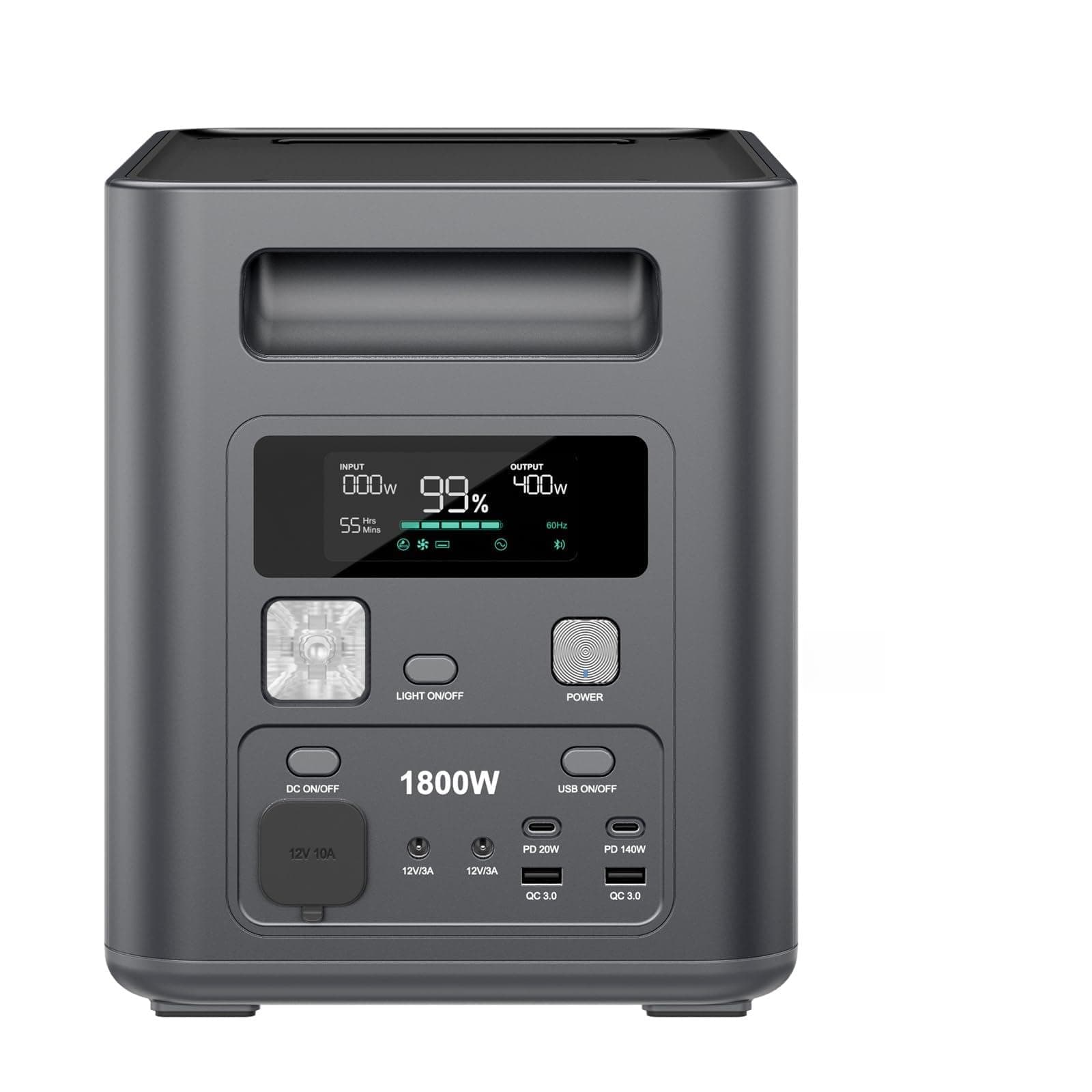AFERIY 1800W 1024Wh Station Électrique Portable, P180 Générateur Électrique Solaire, Recharge Rapide 0-90% en 60 Min, 220V-240V, Batterie Nomade LiFePO4 avec UPS, BMS, pour Camping, Routier, Vacances