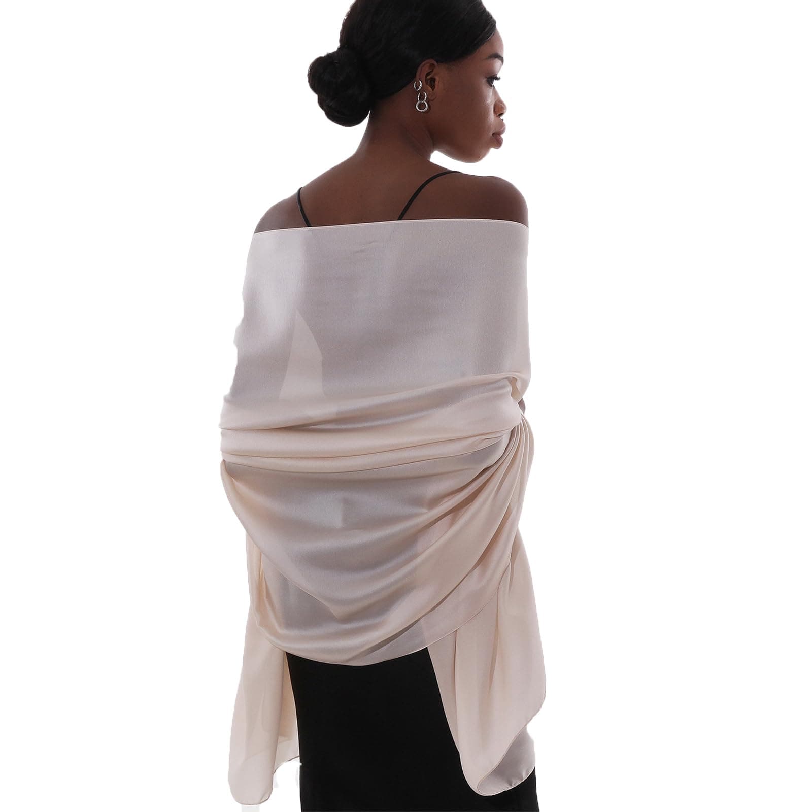Sciarpa Donna Leggera Scialle Sciarpe Elegante Cerimonia Foulard Pashmina Scilla Stole Primavera Estate