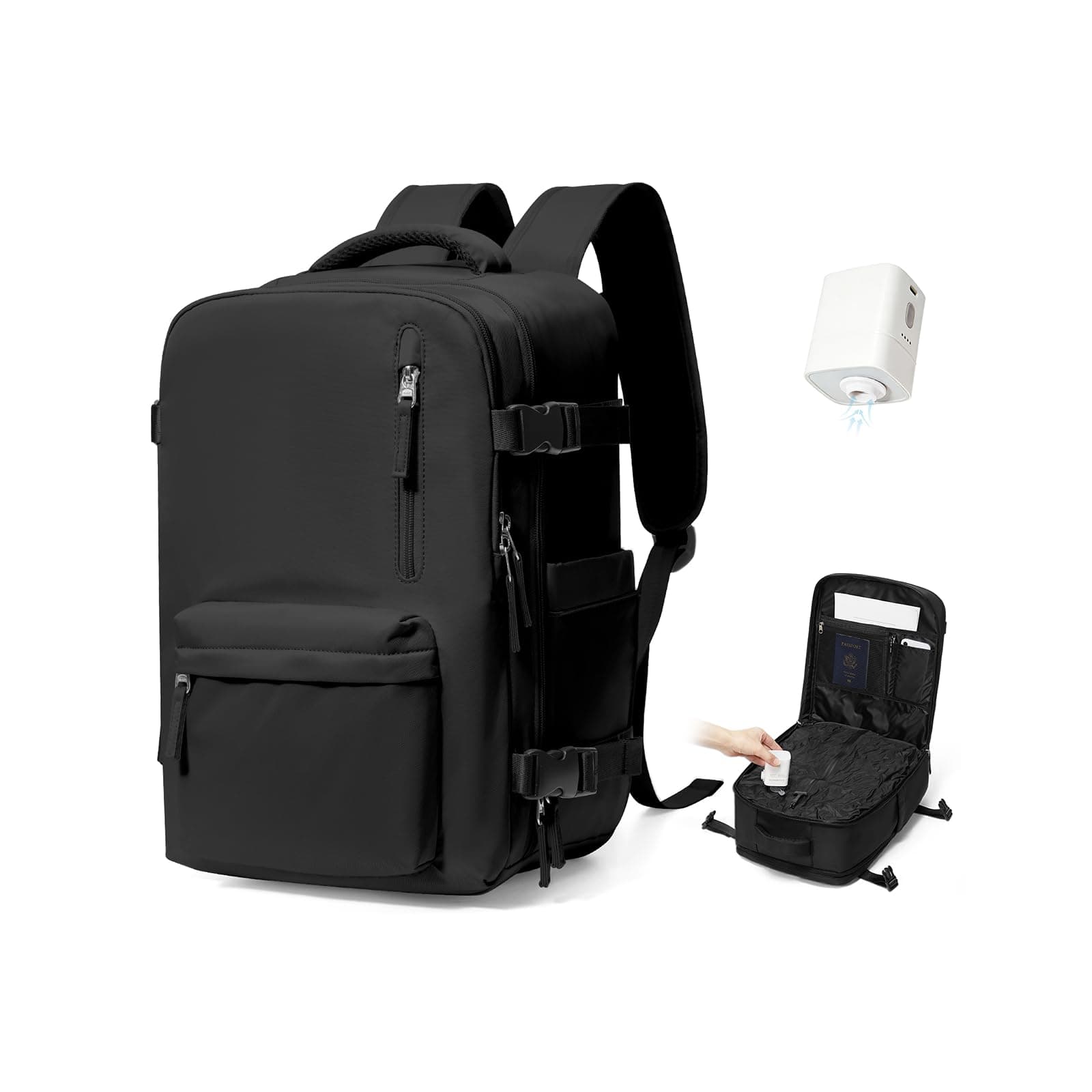 SZSYCN Zaino Sottovuoto Viaggio con Pompa Bagaglio a Mano Ryanair 40x30x20 Zaino Aereo 40x20x25 Ryanair Sottovuoto Borsa da Viaggio 40x30x20 Aereo Bagaglio a Mano Borsa da Lavoro per Laptop