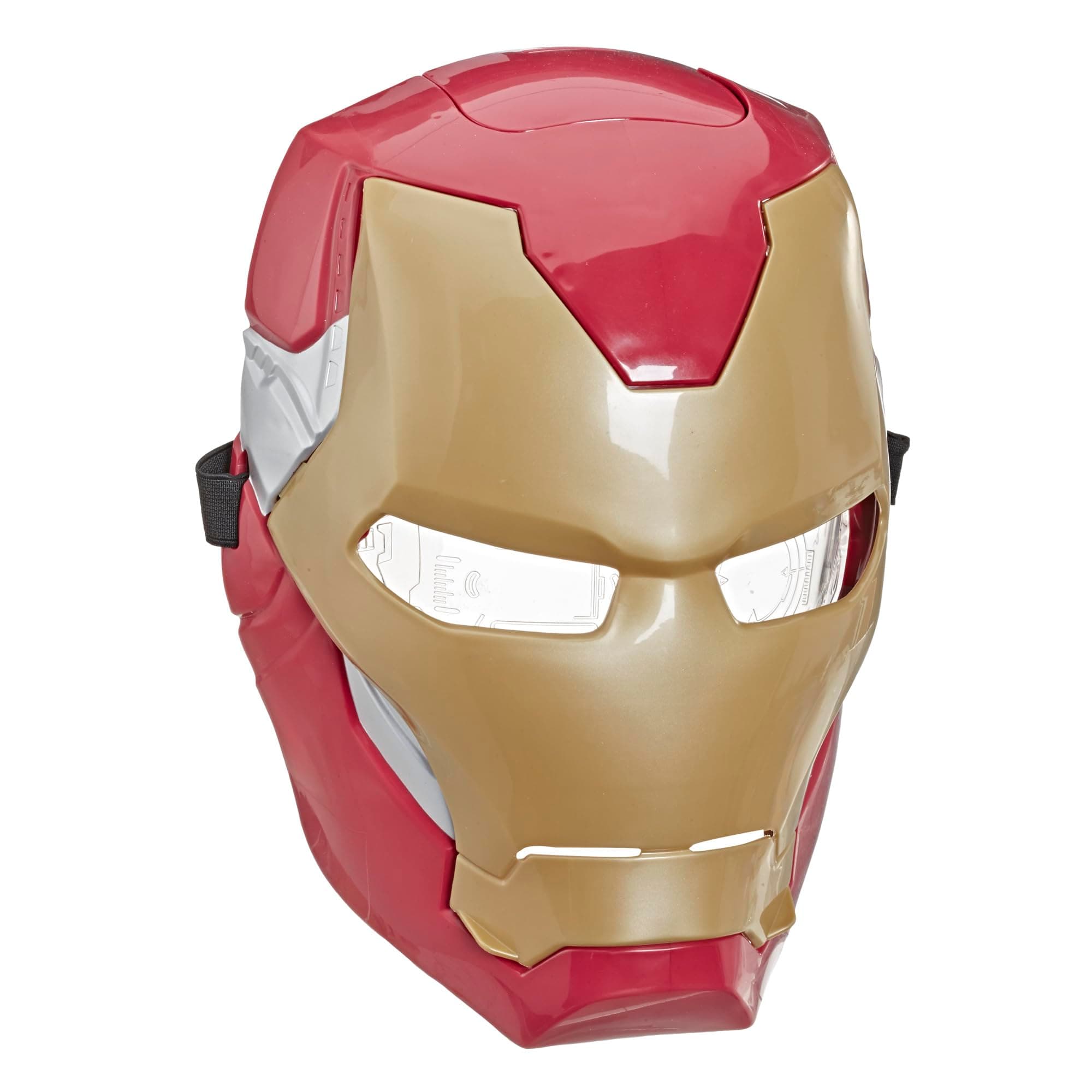 Marvel Avengers Iron Man Elektronische Maske mit coolen Lichteffekten, für Rollenspiele als Tony Stark und als originelle Kostümidee, Rosso