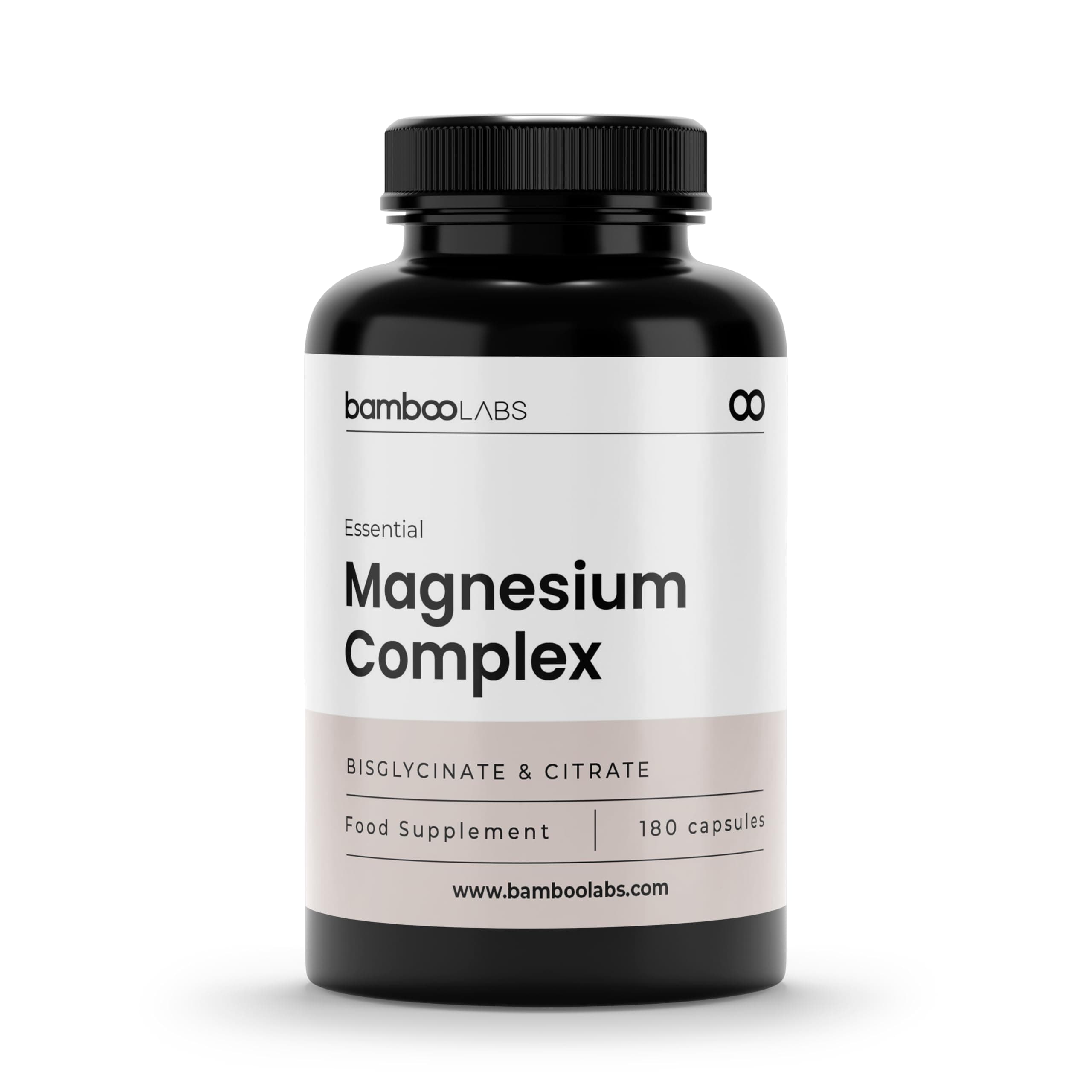 Magnesio Bisglicinato y Citrato 282 mg + Vitamina B6, 180 Cápsulas | Alta Absorción | Ayuda a Reducir Fatiga, Relajar Músculos y Favorecer el Descanso