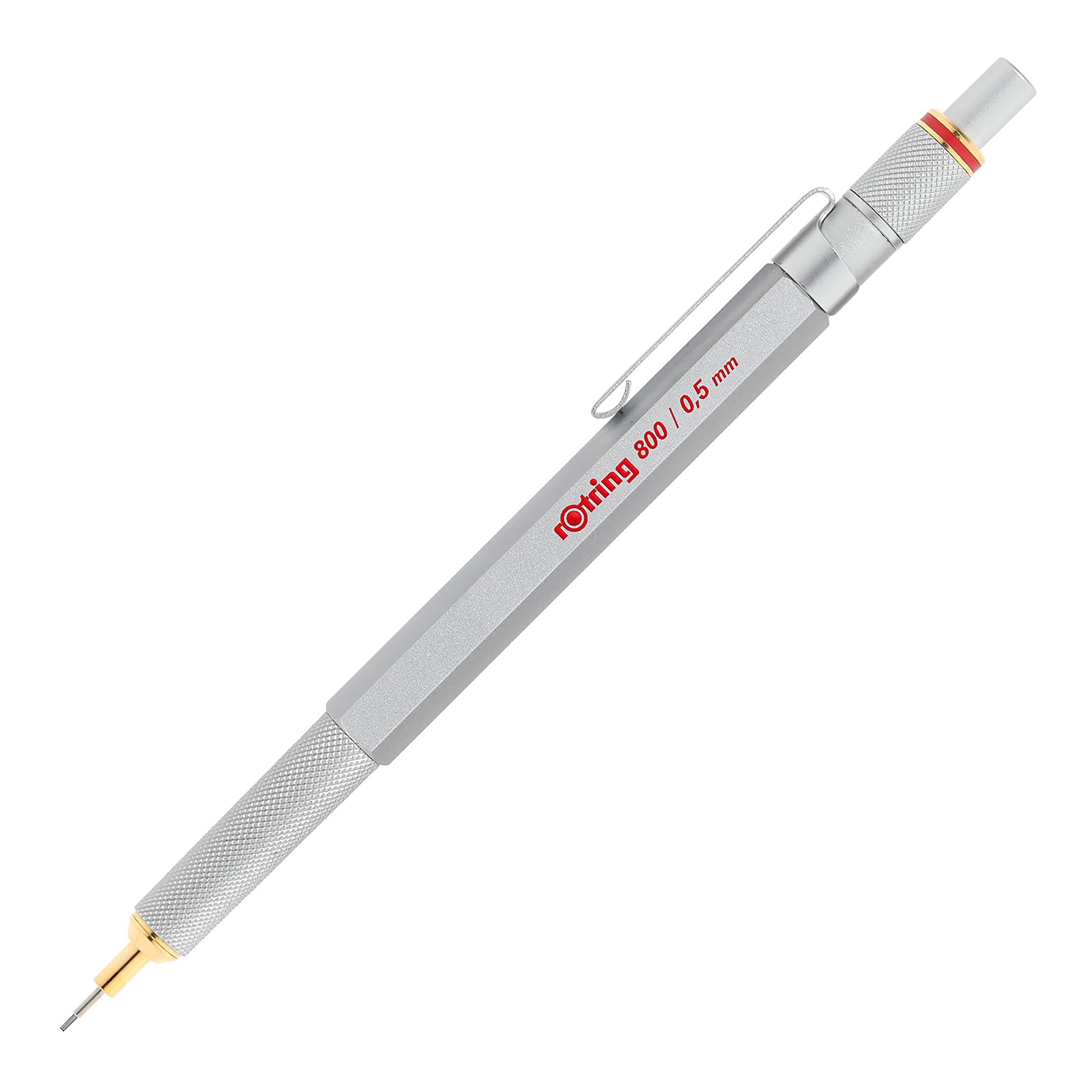 rOtring 800 portemine mécanique rétractable | 0,5 mm | argent