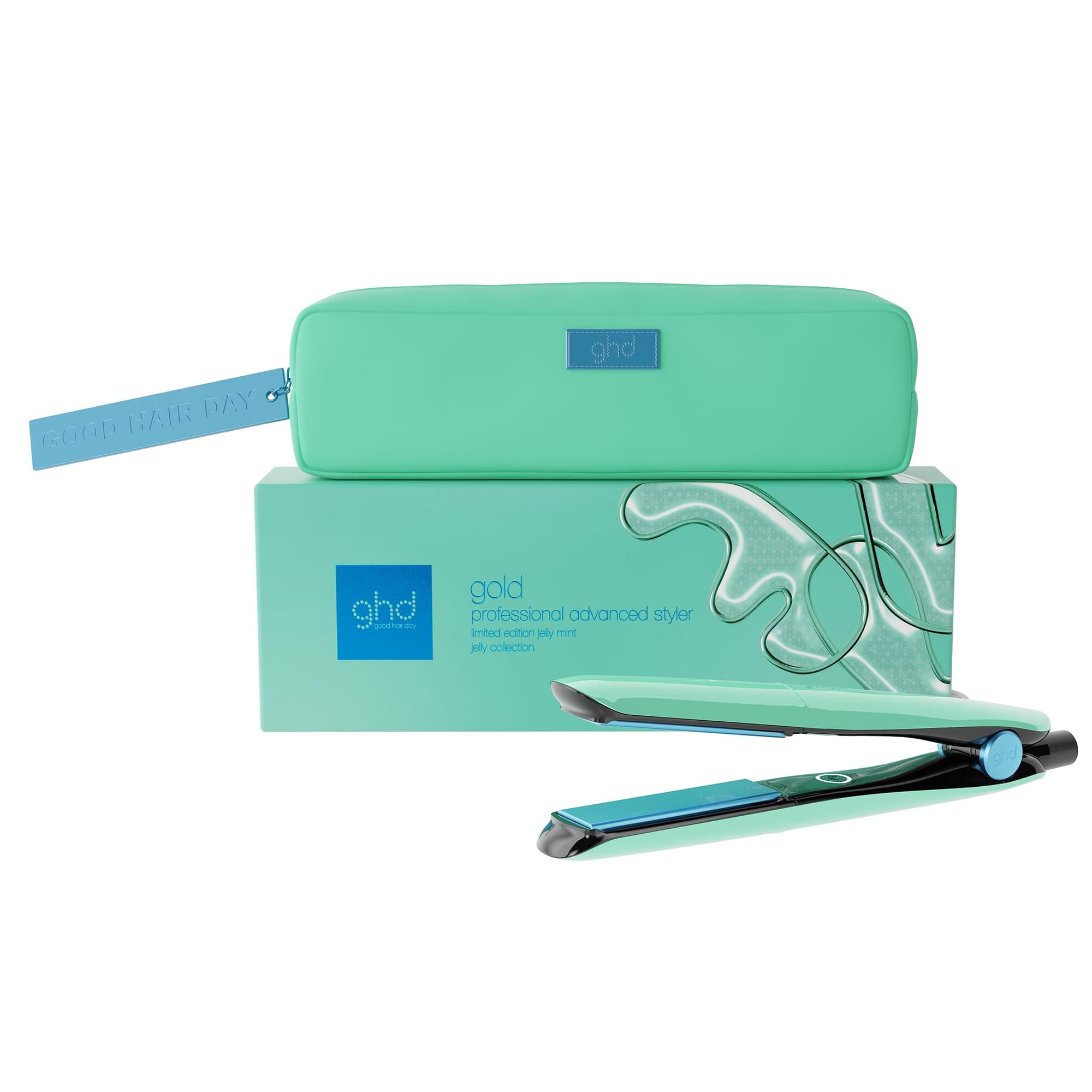 ghd - Lisseur cheveux ghd gold - Fer à lisser professionnel - Cheveux plus lisses, 65% plus brillants, sans chaleur extrême - Lisseur boucleur, design arrondi - Idéal tous types de cheveux
