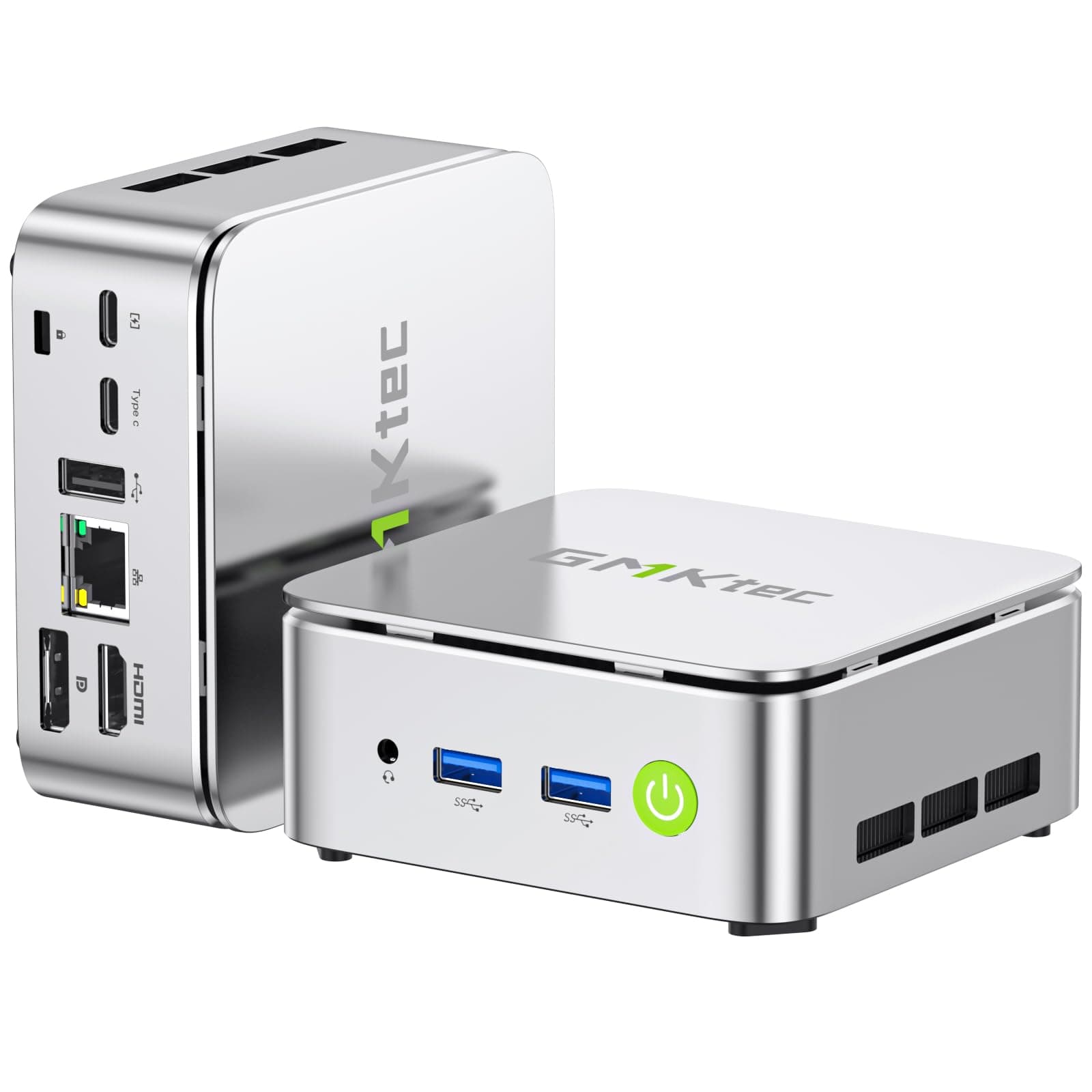 GMKtec Mini PC AMD Ryzen 5 W11 Pro 3500U (Rendimiento Superior a 4300U/N150/N100/N95 4C/8T 4.50 GHz), Miniordenador G10, 16 GB de RAM DDR4 + SSD PCIe 3.0x4 de 256 GB, WiFi 5, USB 3.2, USB-C, BT 5.0
