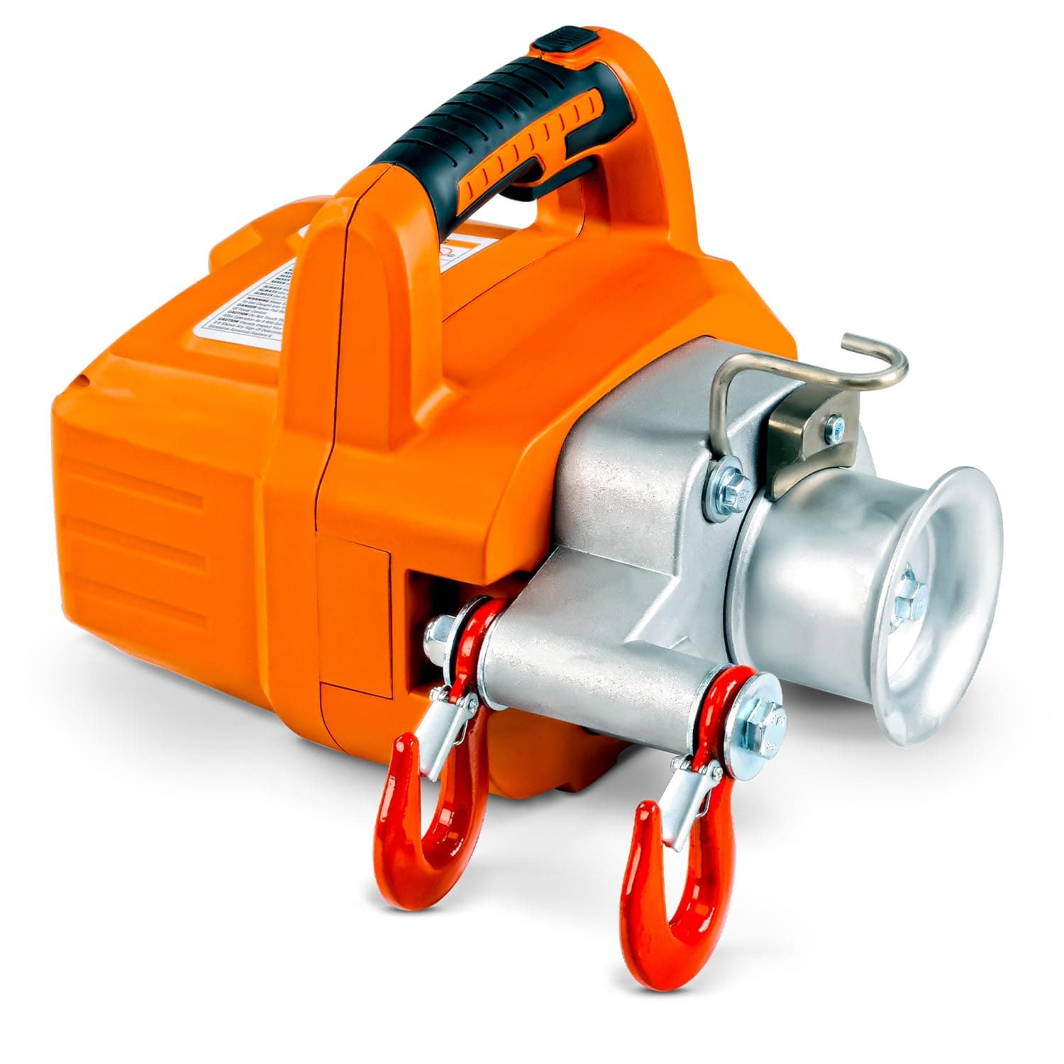 SuperHandy Treuil électrique portable, force de traction max. 454–908 kg | Batterie Li-ion 48 V pour usage sans fil; compacte et portable pour sylviculture, chasse, jardinage et terrains difficiles