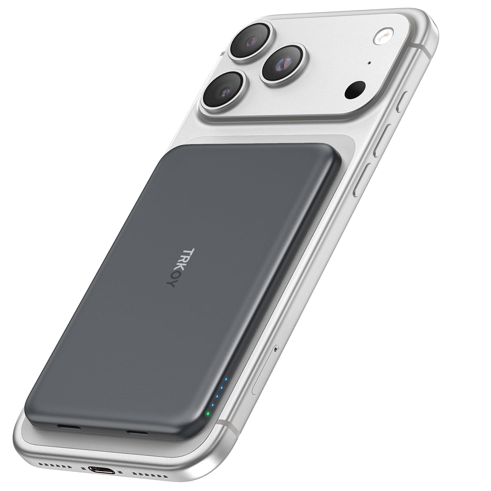 Powerbank für Magsafe, Magnetische Power Bank für iPhone 18 Pro Max 5000mAh | Schnellladen Kabellose Powerbank mit USB-C Ausgang, Externe Handyakkus für iPhone 18/17/16/15/14/13/12