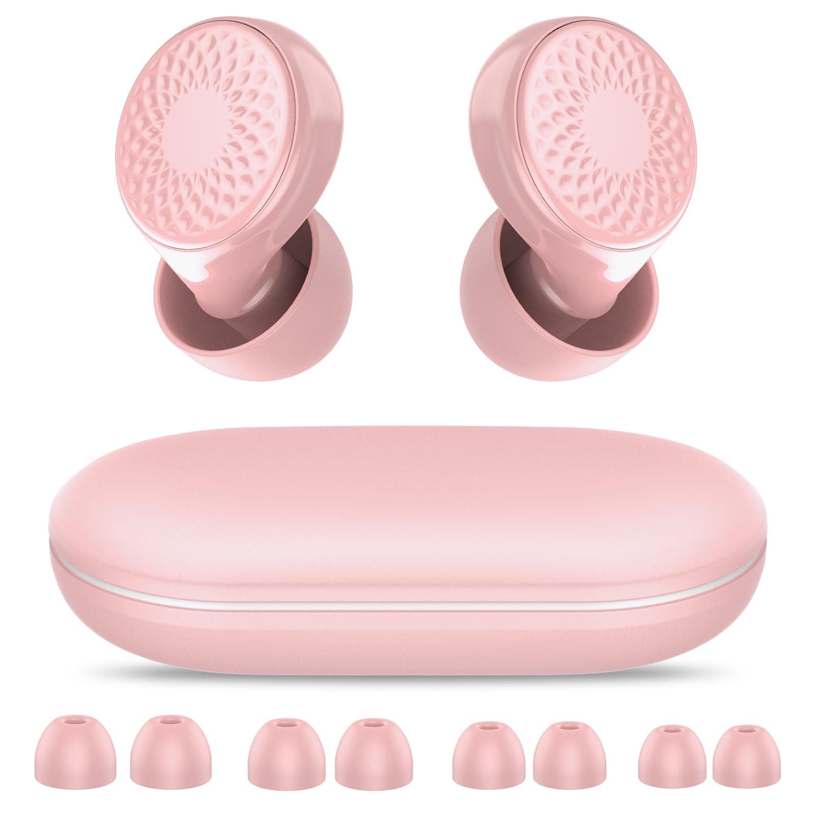 Bouchon D'oreille Pour Dormir, Anti-Bruit 45 dB, Bouchons Réutilisables en Silicone Souple et Ergonomiques, 4 Tailles (XS/S/M/L), Adaptés Pour Dormir/Voyager/Se Concentrer/Concert