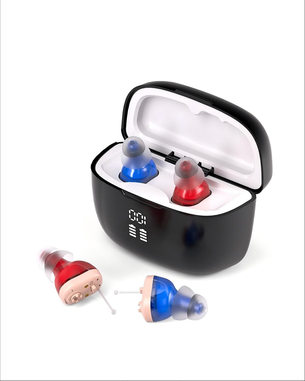 Yecantix Dispositivos de audio intraauriculares recargables,Activación automática
