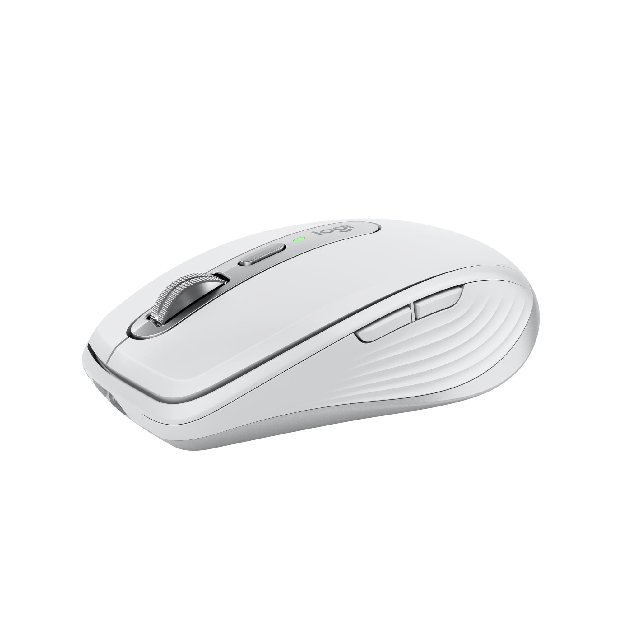 Logitech MX Anywhere 3S, Mouse Wireless Compatto, Scorrimento Veloce, Tracciamento 8K DPI, Clic Silenzioso, Pulsanti Programmabili, USB C, Bluetooth, PC Windows, Linux, Chrome, Mac - Grigio chiaro
