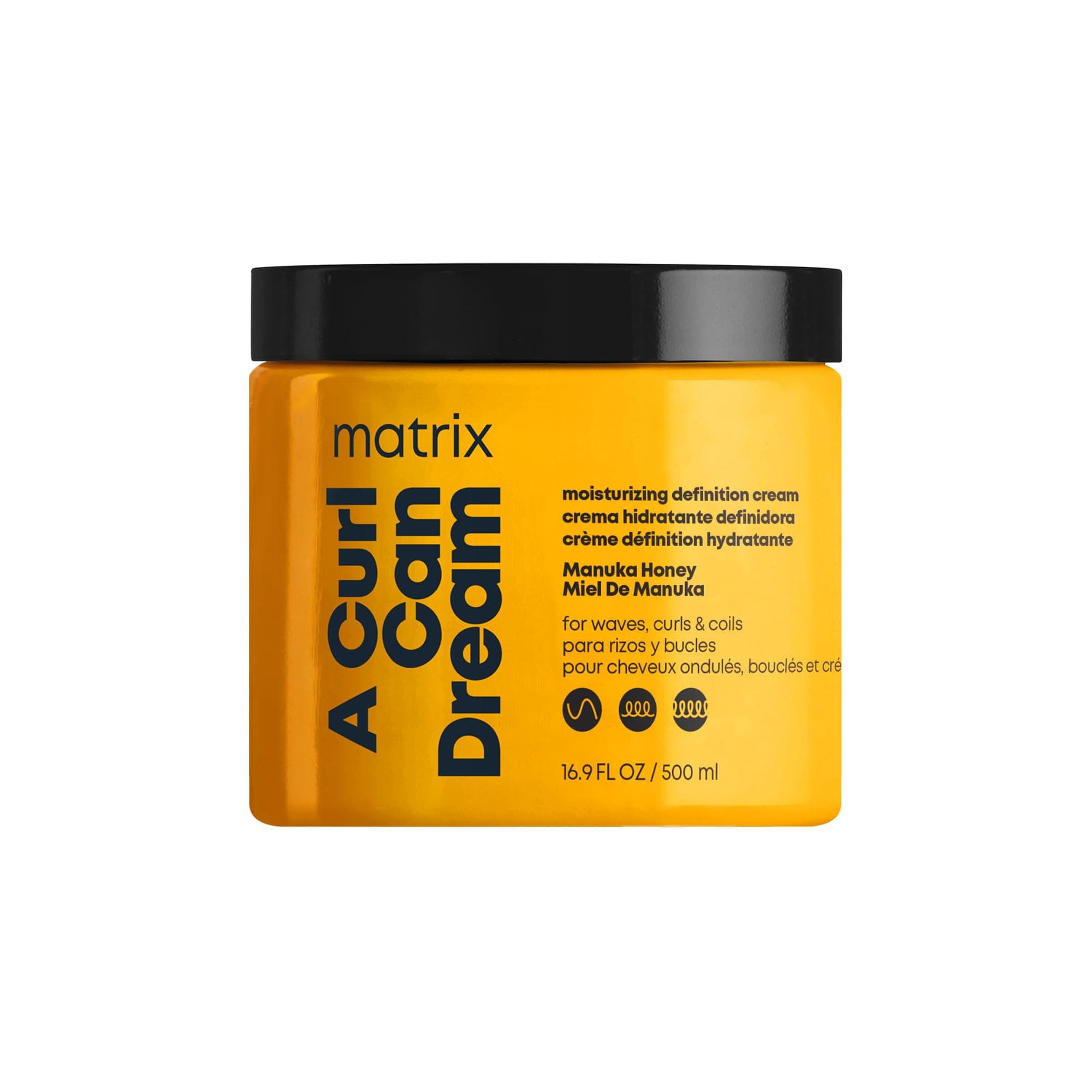 Matrix Crema Leave-In, Con Miele di Manuka per Capelli Ricci e/o Mossi, Nutre e Protegge la Forma del Riccio, A Curl Can Dream, 500 ml
