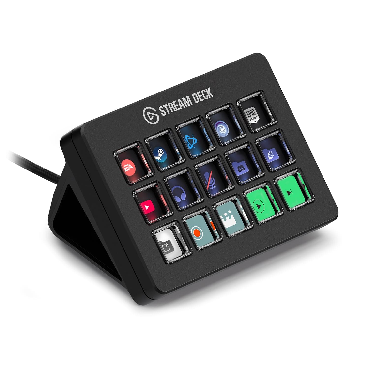 Elgato Stream Deck Scissor Keys - Controller da gioco per gamer amatoriali - Tasti personalizzabili per Discord, hotkey, azioni in‑gioco & altro
