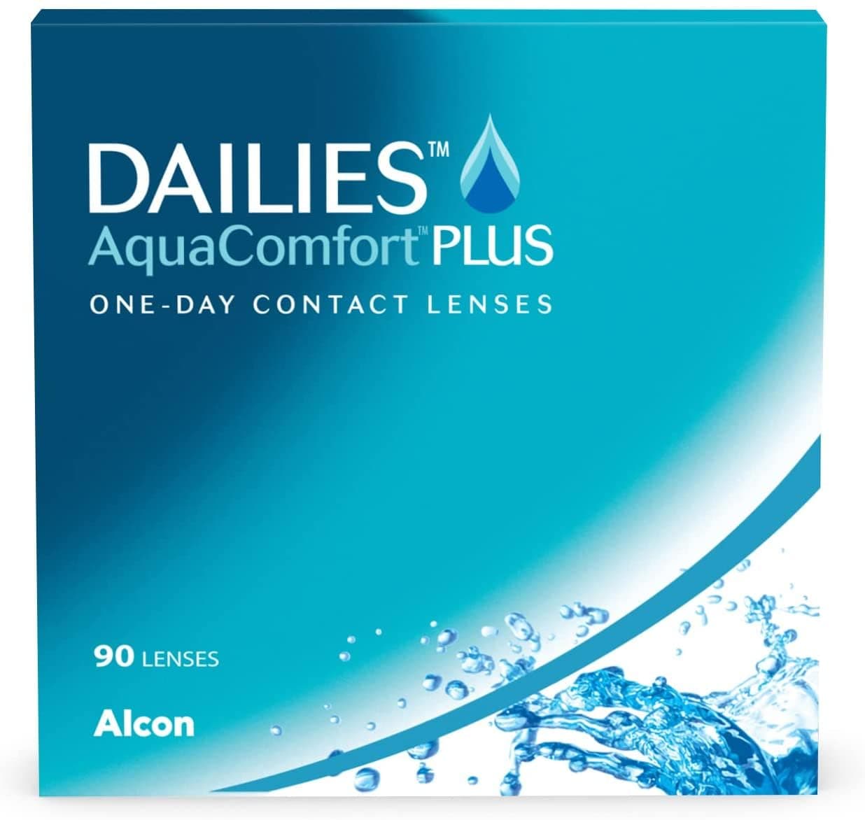 Dailies AquaComfort Plus lenti a contatto giornaliere | 90 lenti | BC 8.7 mm | DIA 14.0 mm | -02.75 diottrie